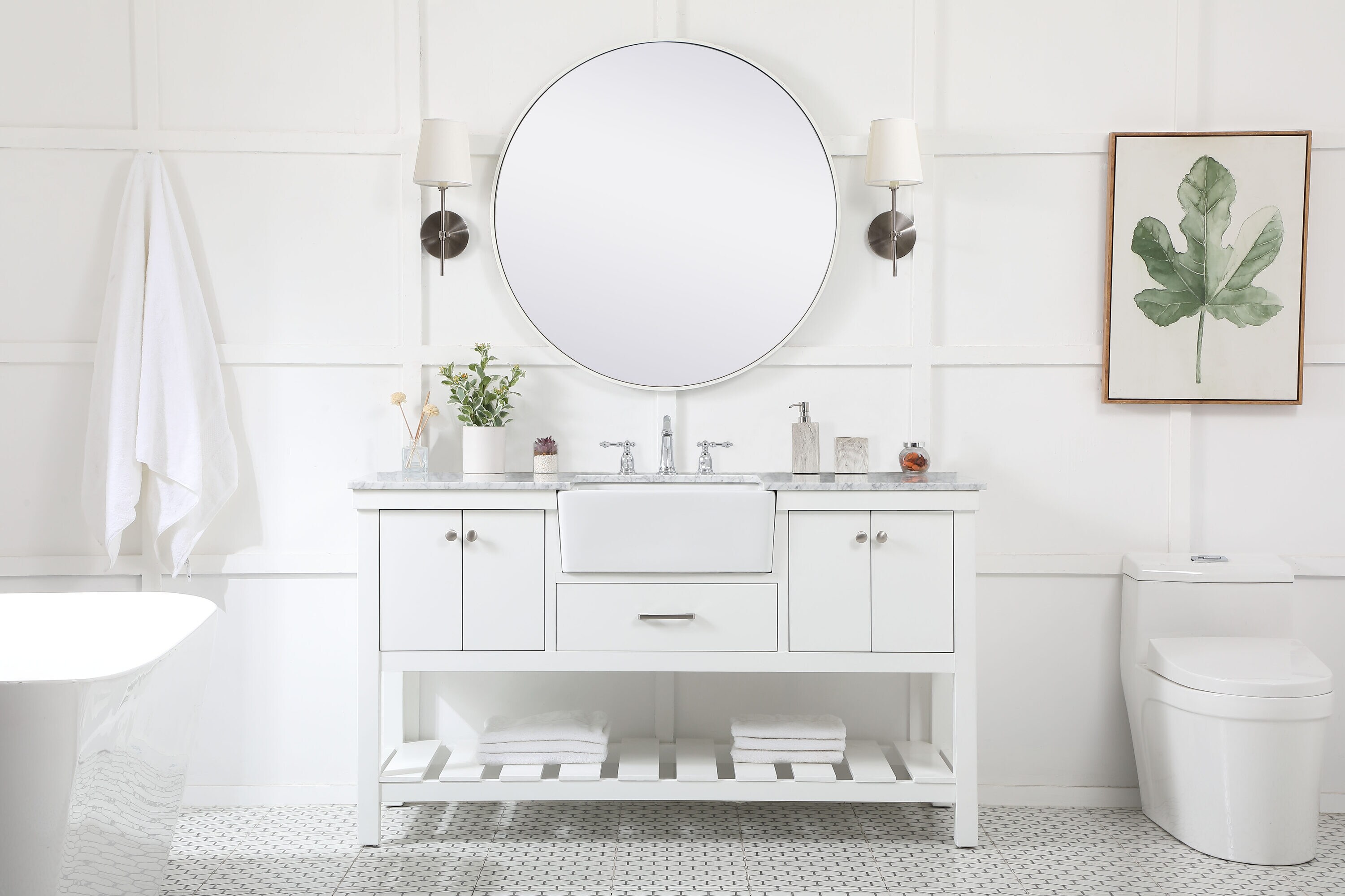 Elegant Decor HF180480WH Bath-Vanity-Combo - View #5