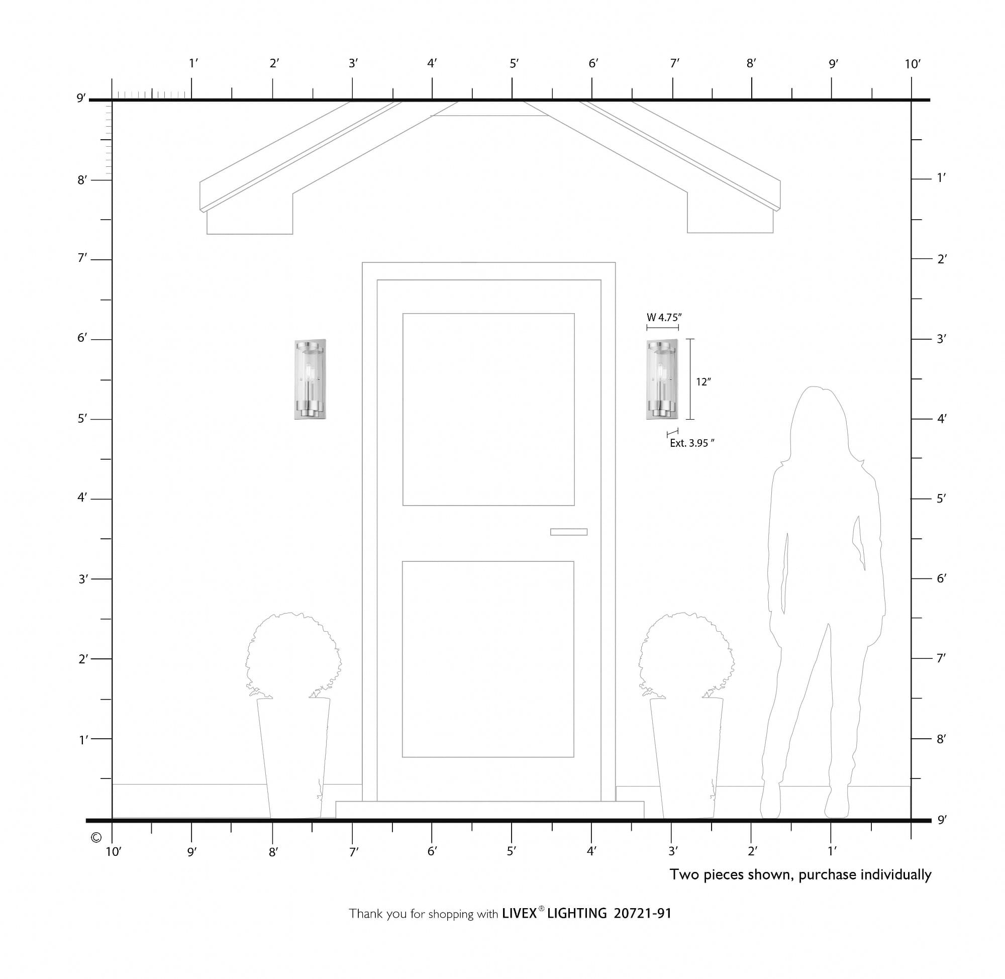 Livex Lighting A-LIVEX-20721-91 Outdoor-Wall-Lighting - View #2