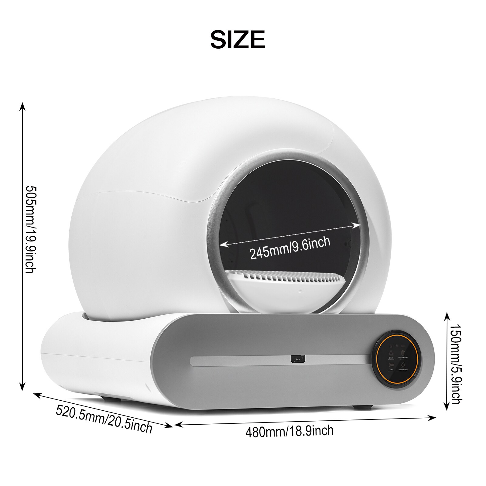 Siavonce XHGRT3A Cat-Litter-Box - View #7