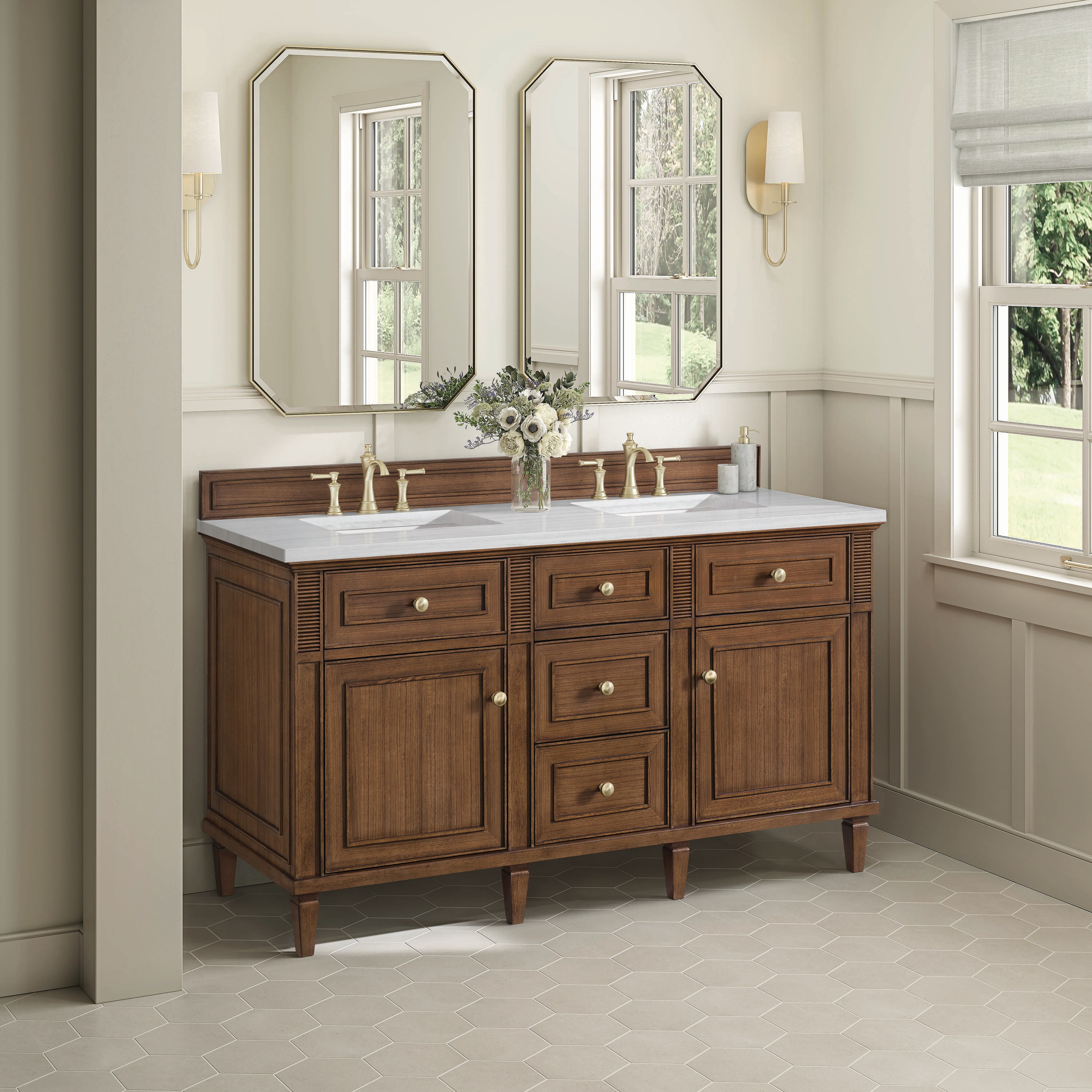 James Martin Vanities 424-V60D-WLT-3AF Bath-Vanity-Combo - View #3