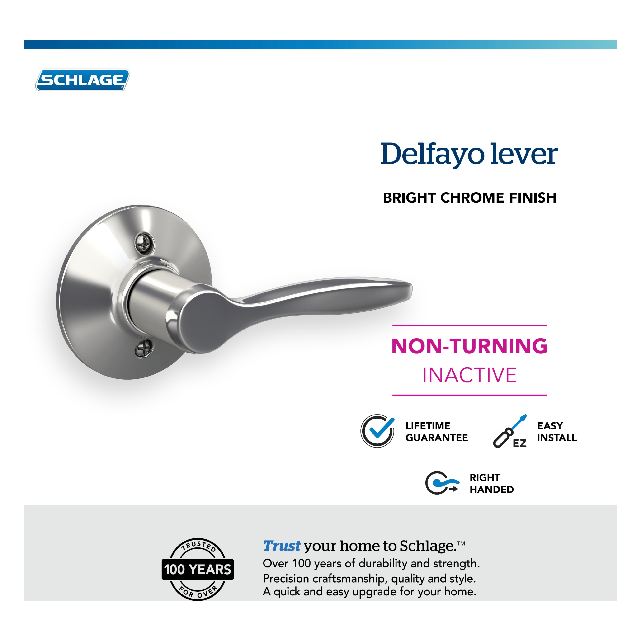Schlage F170 DEL 625 RH Door-Handles - View #3