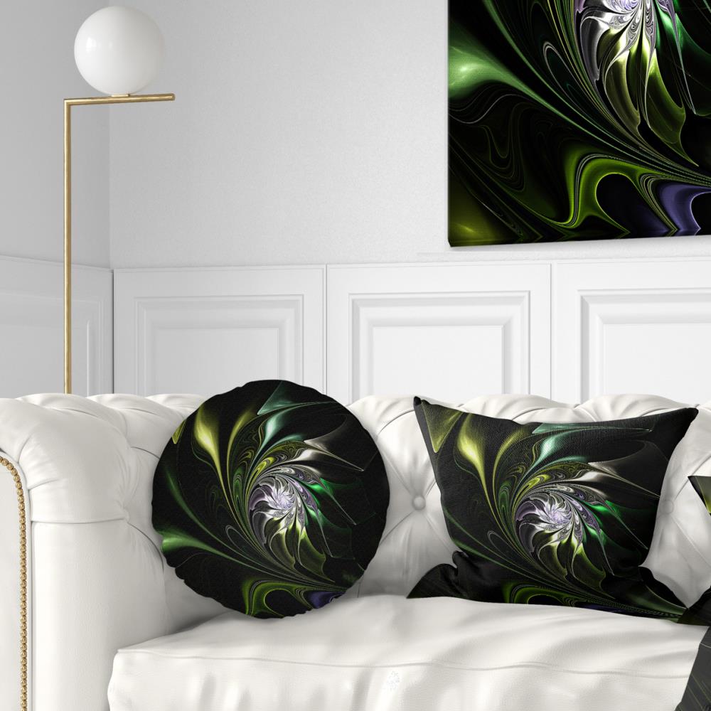 Designart CU12121-12-20 12-in x 20-in Green Indoor Decorative Pillow