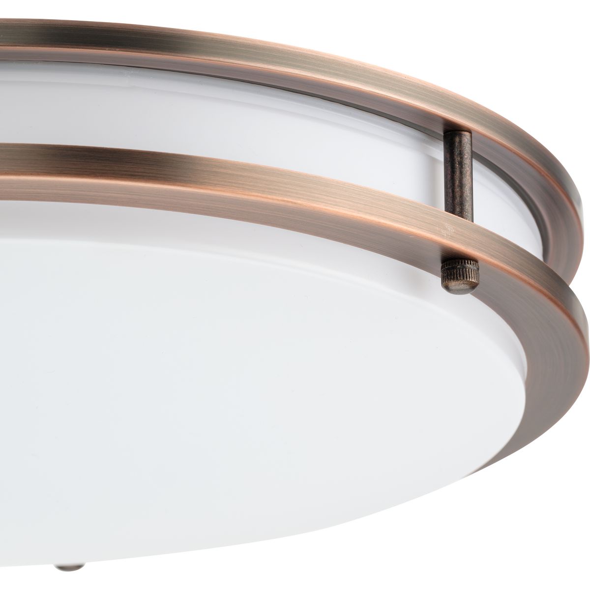 Urban Bronze 14" LED Flush Mount Light with Glass Diffuser