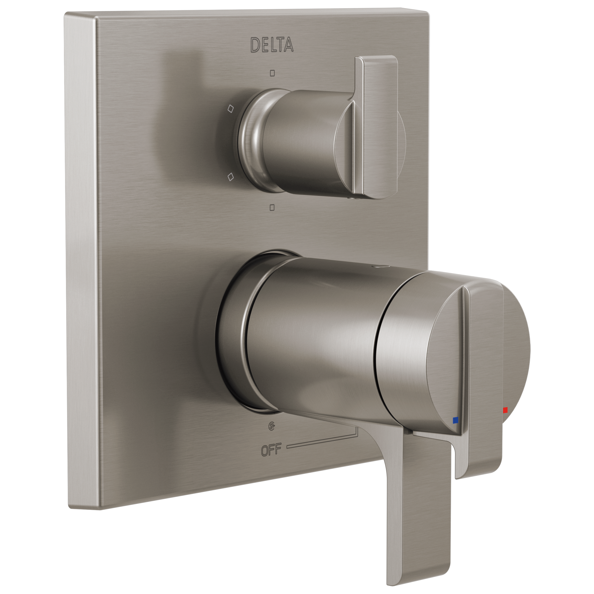 Delta T27T967-SS Ara Stainless Steel 4.688-Inches Universal Bathtub/Shower Shower mixer 0.5-Inches -ID
