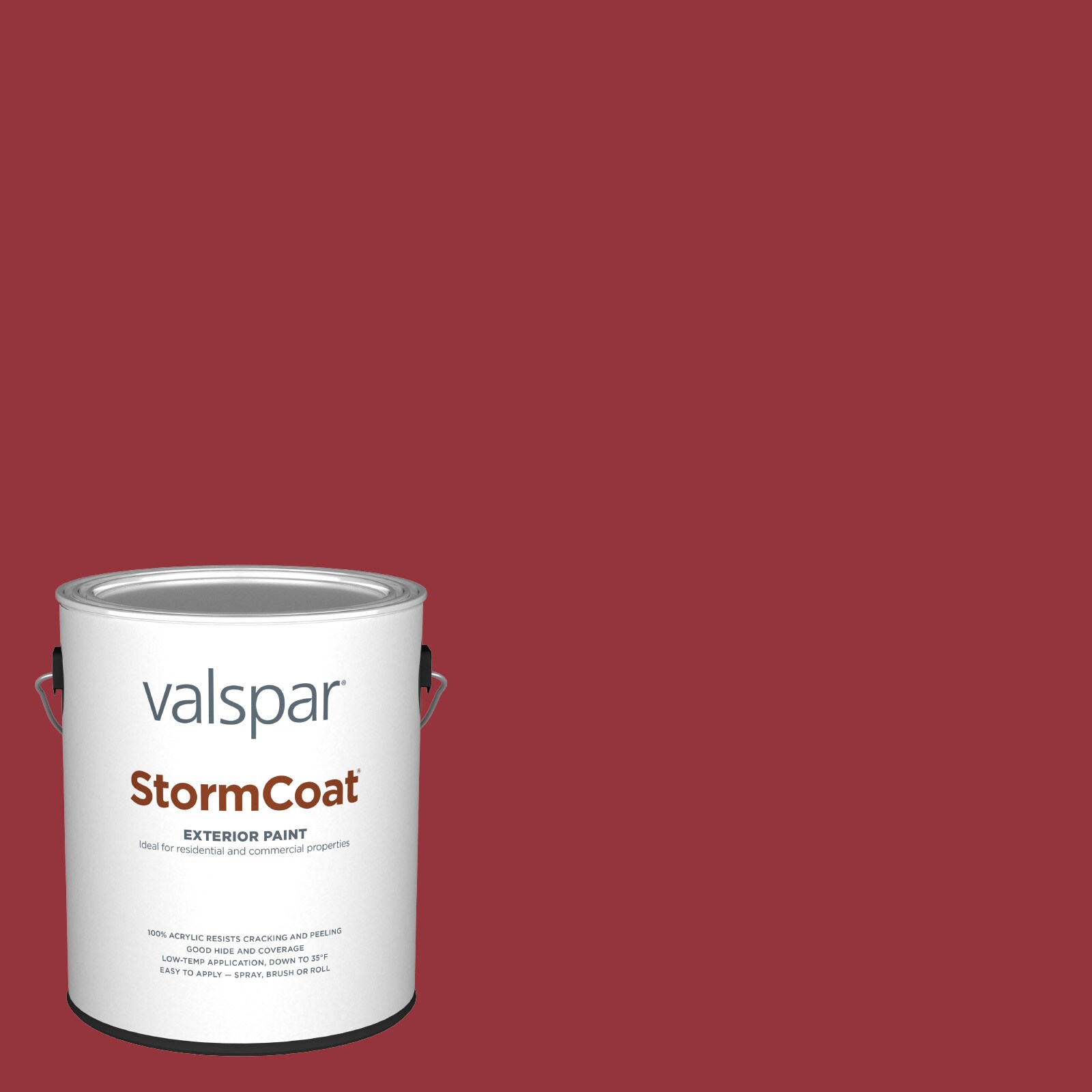 Valspar 1011-3-147497 Storm Coat Semi-gloss Quite Red 1011-3 Latex Exterior ( 1-gallon )