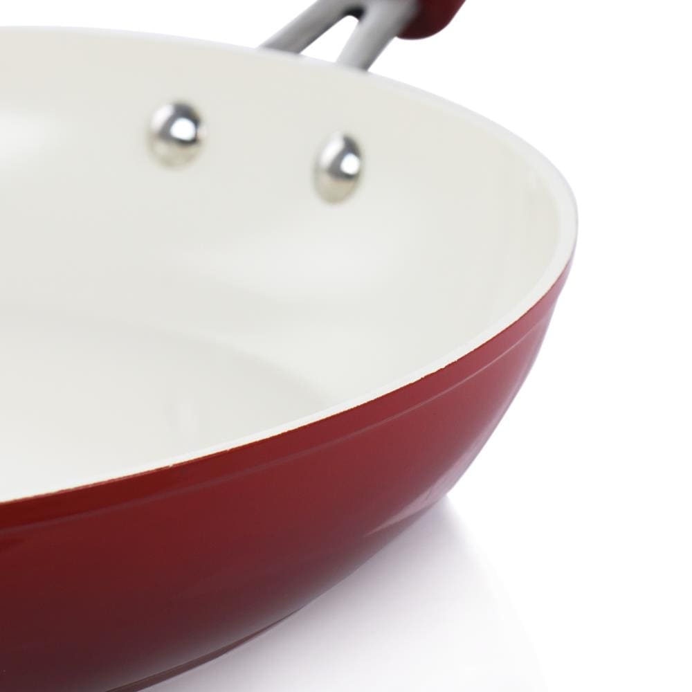 Oster Cocina Zadora Steel Comal Pan in Red - 14-in Round Non-Stick Skillet  in the Cooking Pans & Skillets department at