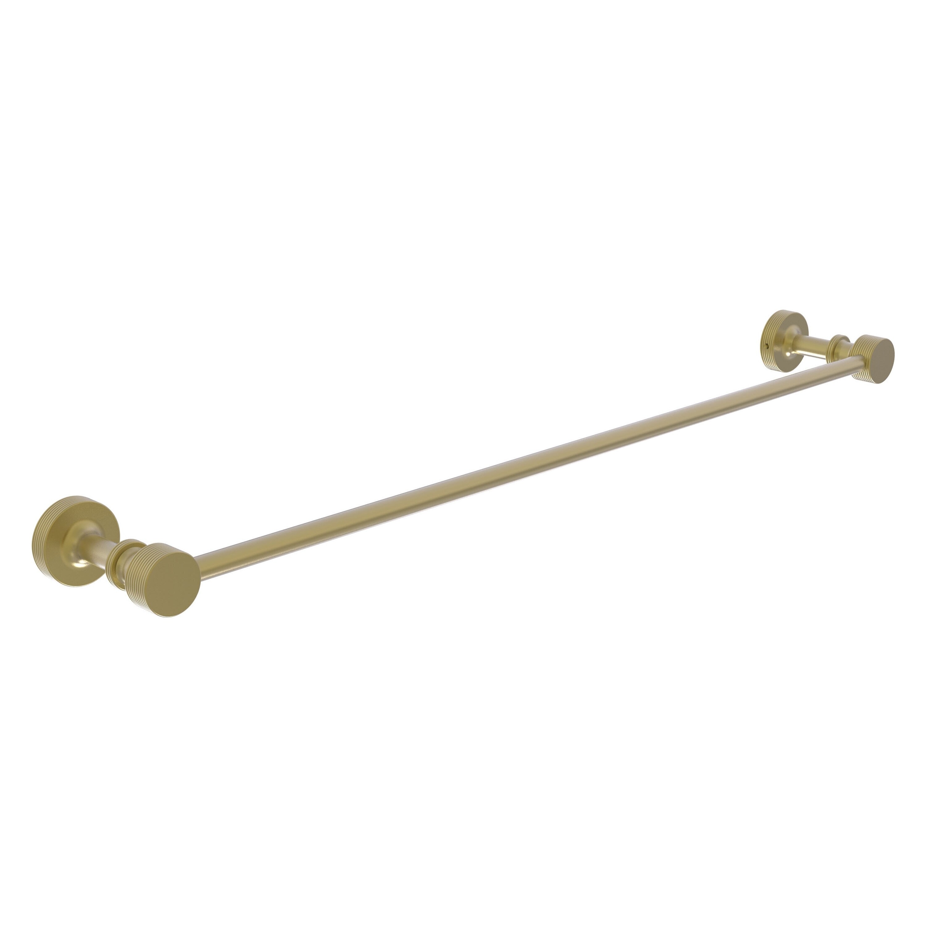 Allied Brass FT-21/30-SBR Foxtrot 30-in Satin Brass Wall mount Single Towel Bar