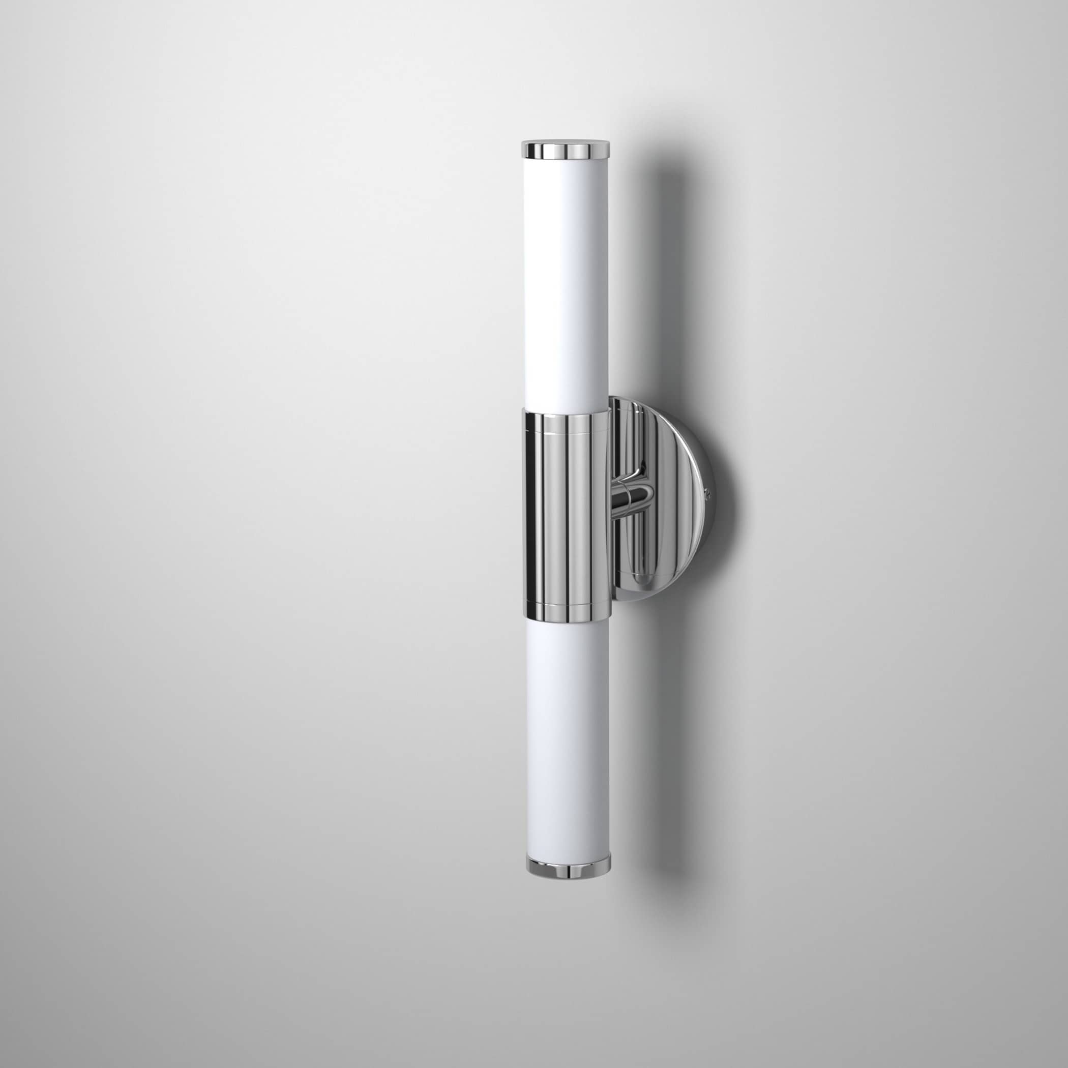 Palmera Chrome 20" LED Vanity Cylinder Wall Sconce