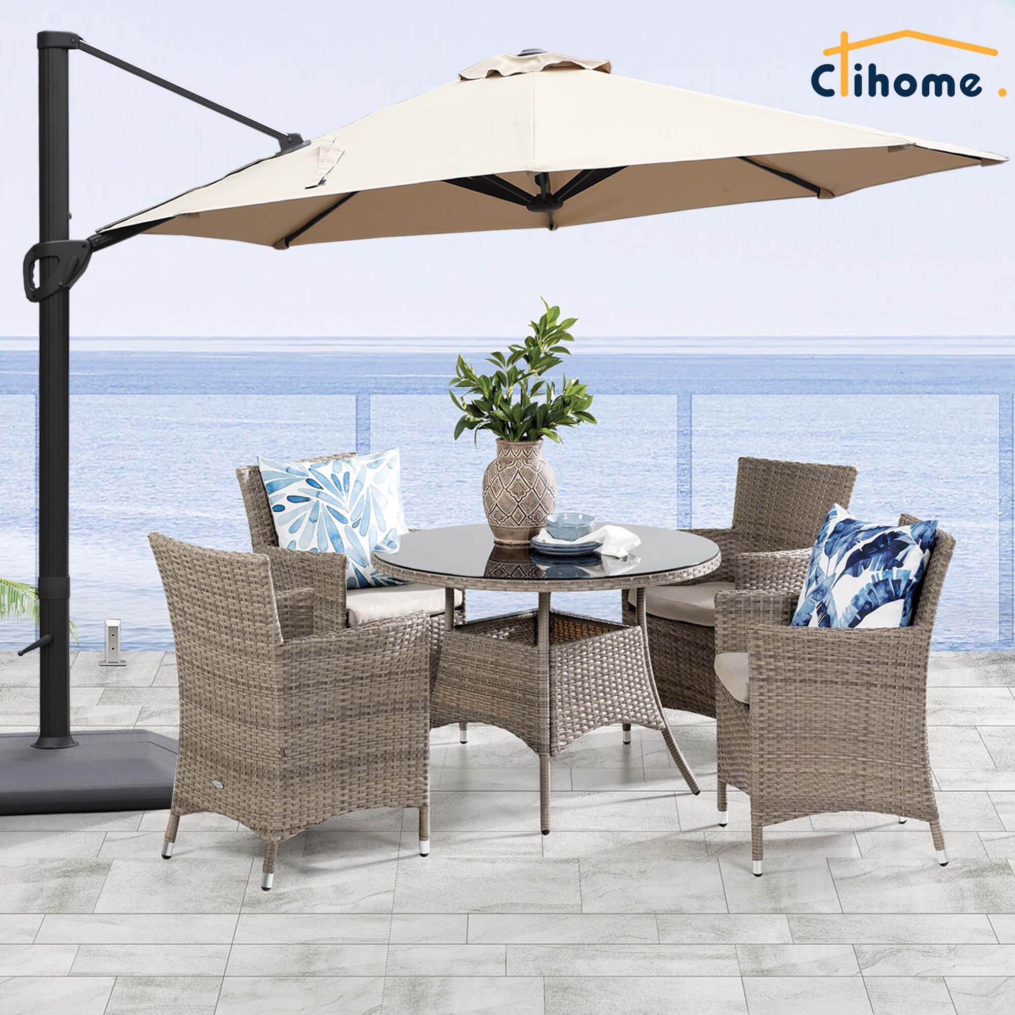 Clihome EDBL-UM1621001RD Umbrellas-2 - View #3