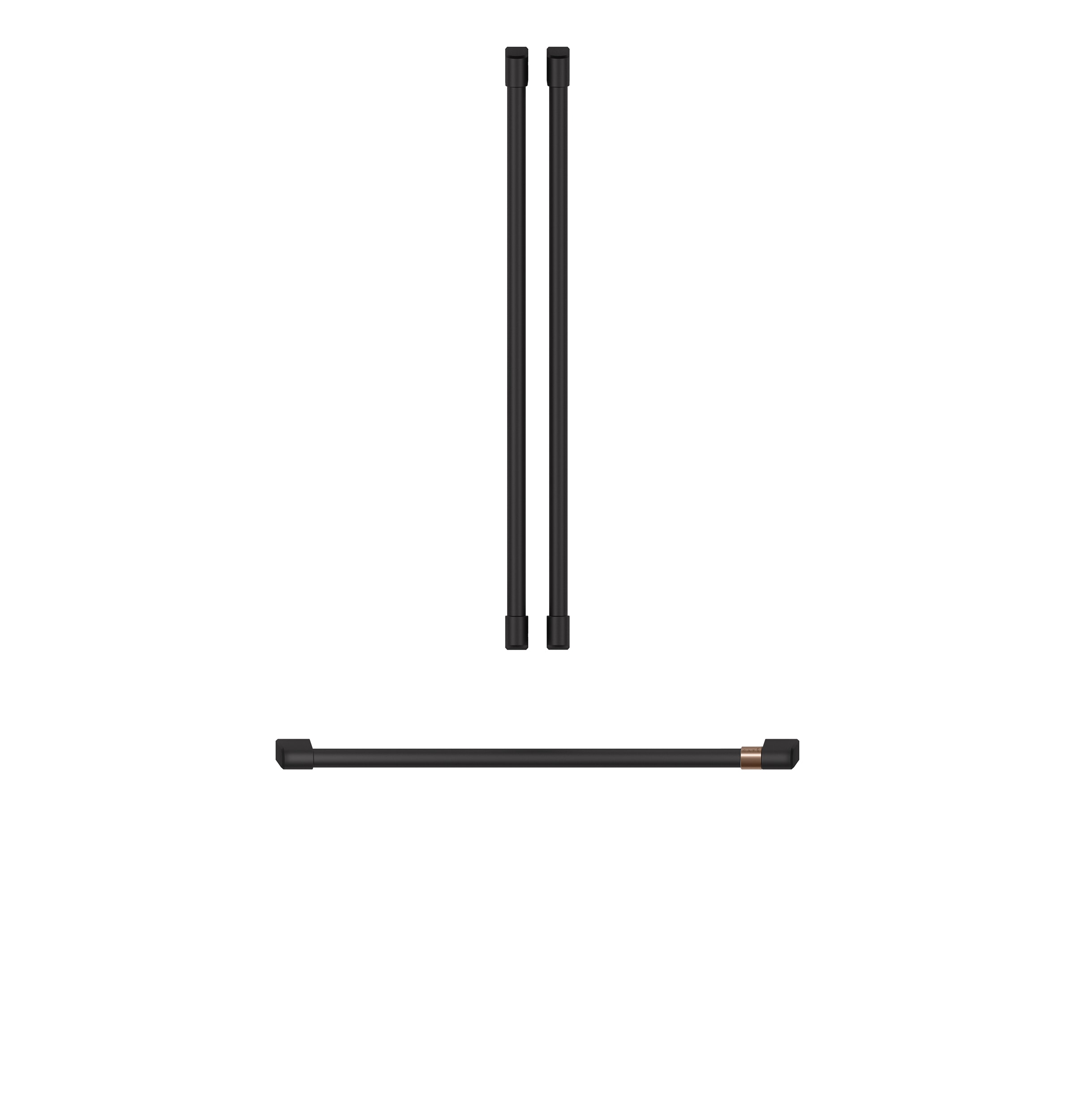 Cafe CXLB3H3PMFB French Door Refrigerator 3 Piece Handle Kit- Flat Black