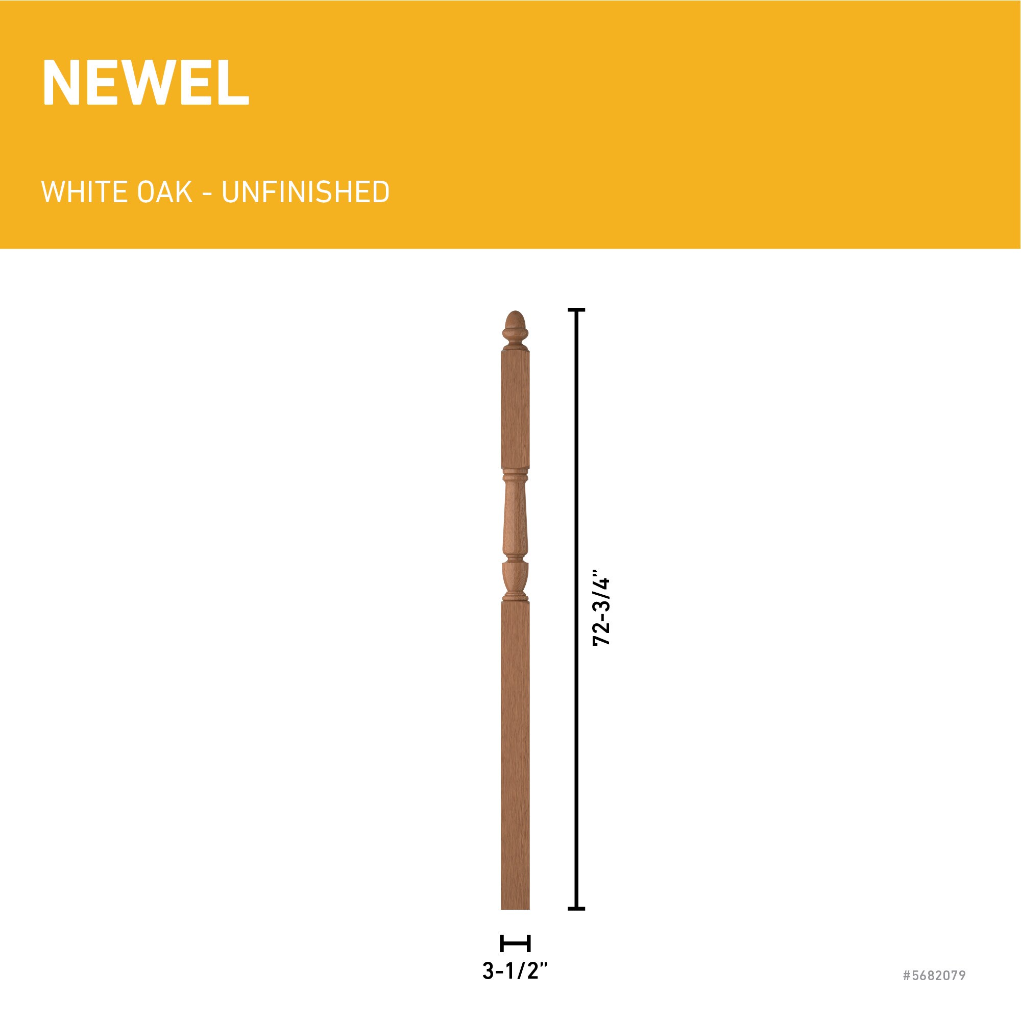 L.J. Smith Stair Systems LJP-3046-WO Interior-Stairpart-Newel-Posts - View #3