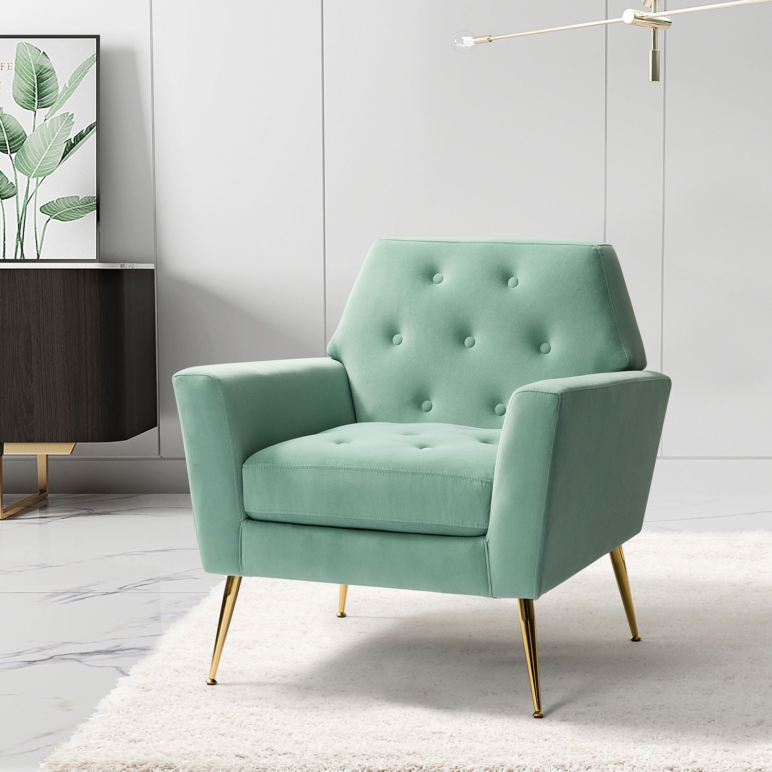 Seafoam green accent discount chair