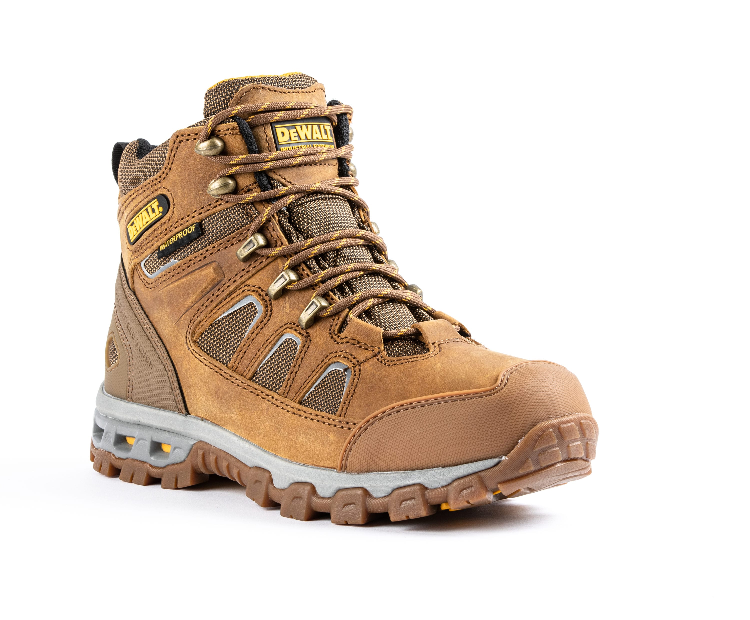 Mens Wheat Poseidon Waterproof Work Boots Size: 9 Wide in the Work Footwear department at Lowes.com