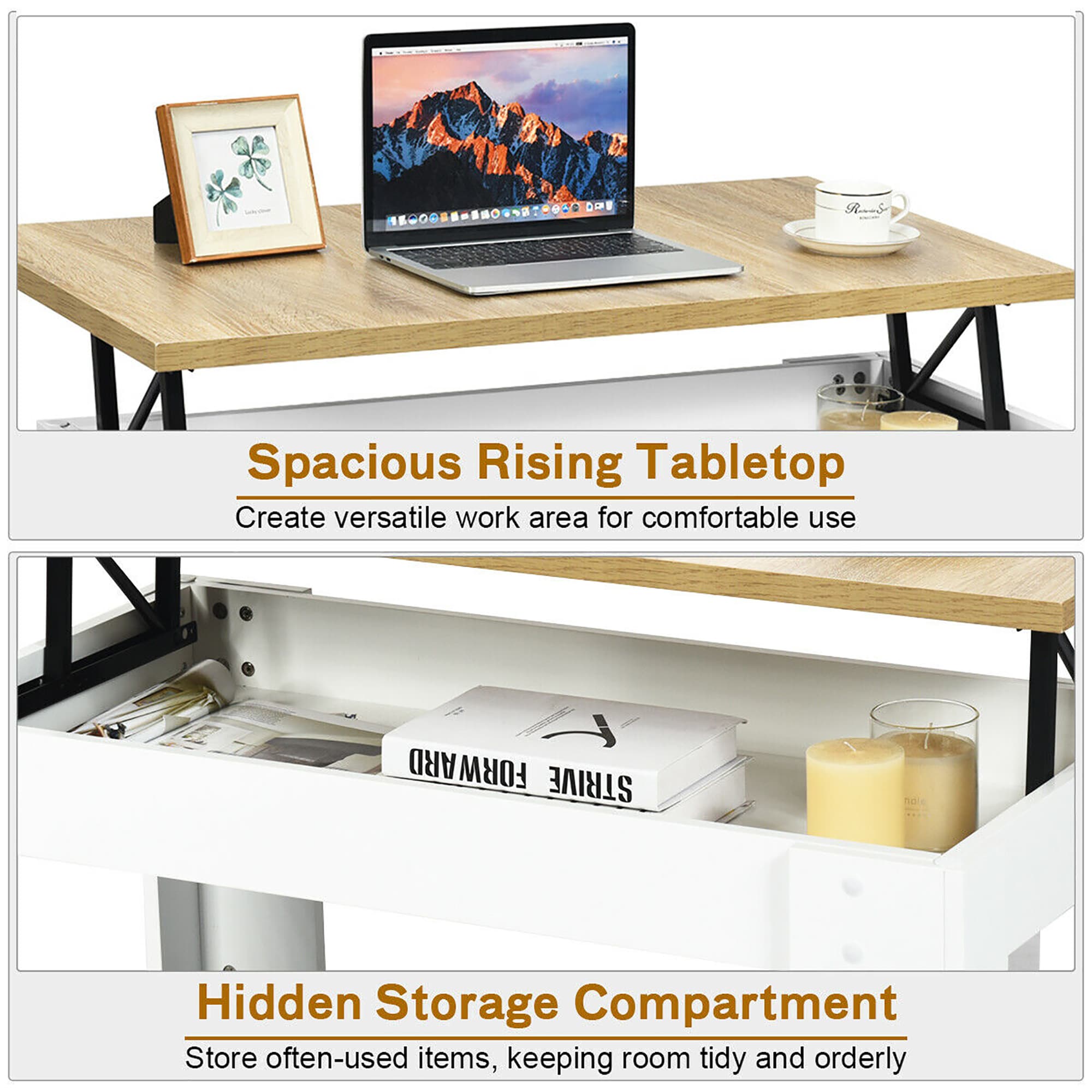 Costway HW64428WH Coffee-Tables - View #6