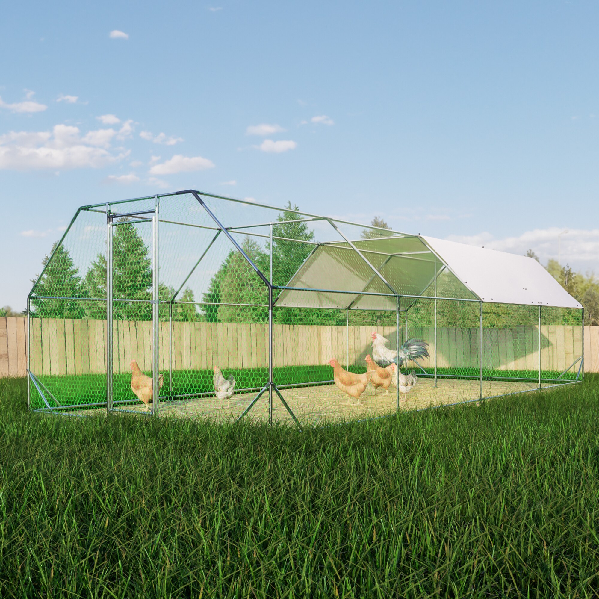 Kahomvis CX-QPW12-0020 Chicken-Coops-Rabbit-Hutches - View #4