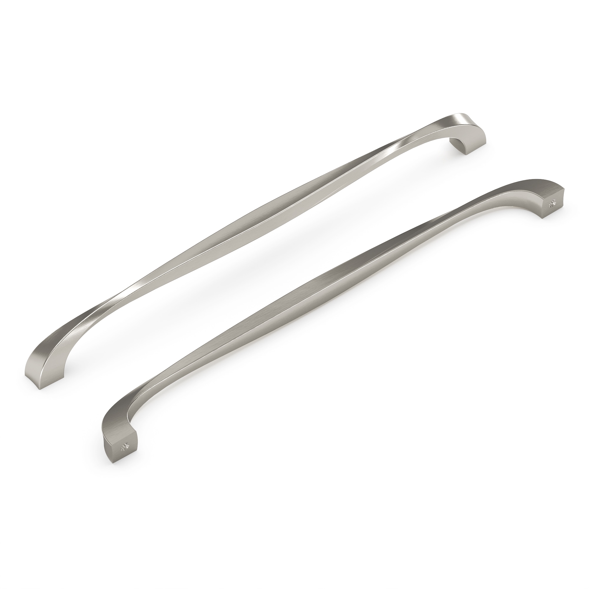 Hickory Hardware H076021-SN Twist 12-in , 305mm Center to Center Satin Nickel Arch Handle Drawer Pulls