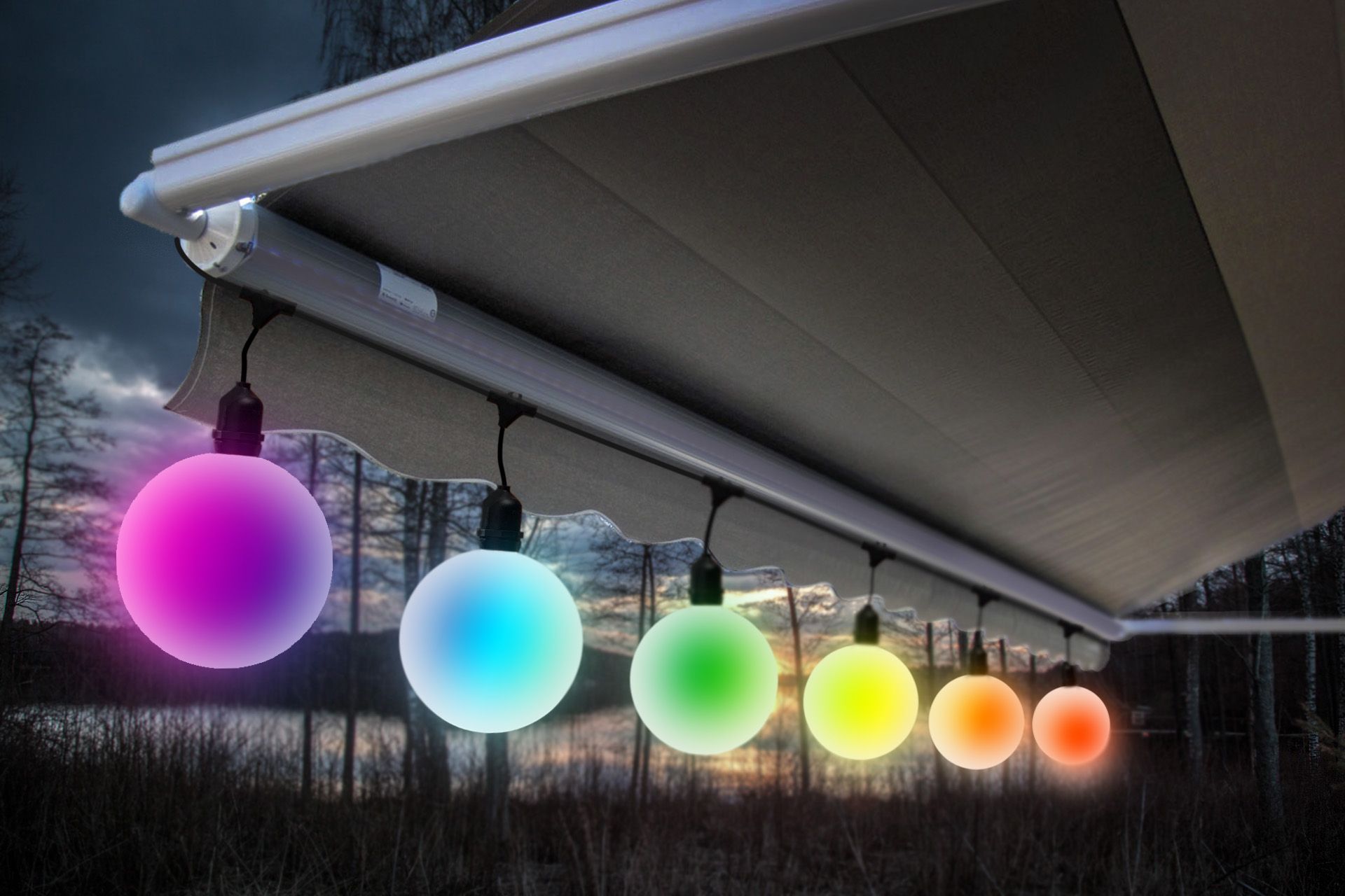 DEERPORT Decor BS14-6-G40O-CC Patio-String-Lights - View #5