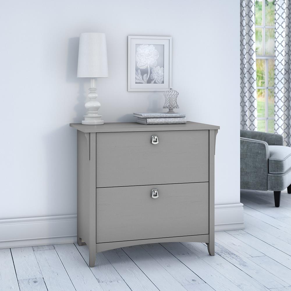 Bush Key West Bathroom Storage Cabinet in Cape Cod Gray