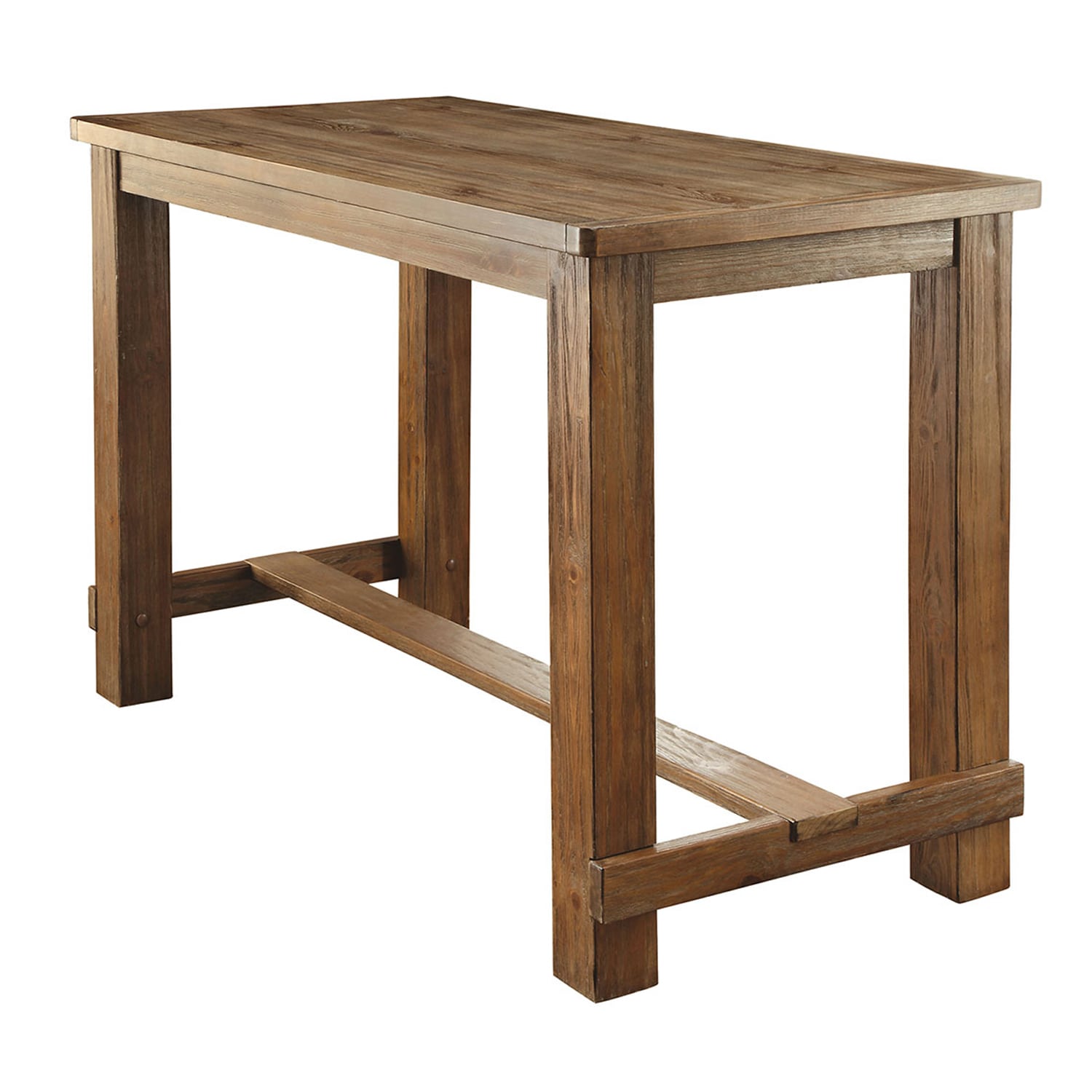 Benzara faux marble & pine wood on sale dining table bm171261