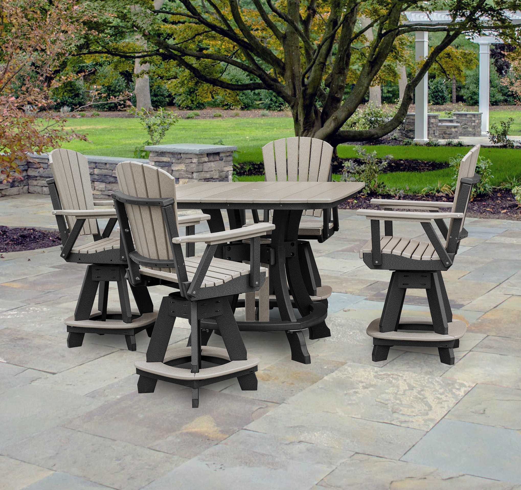 American Furniture Classics CS130WWBK-K Patio-Dining-Sets - View #2