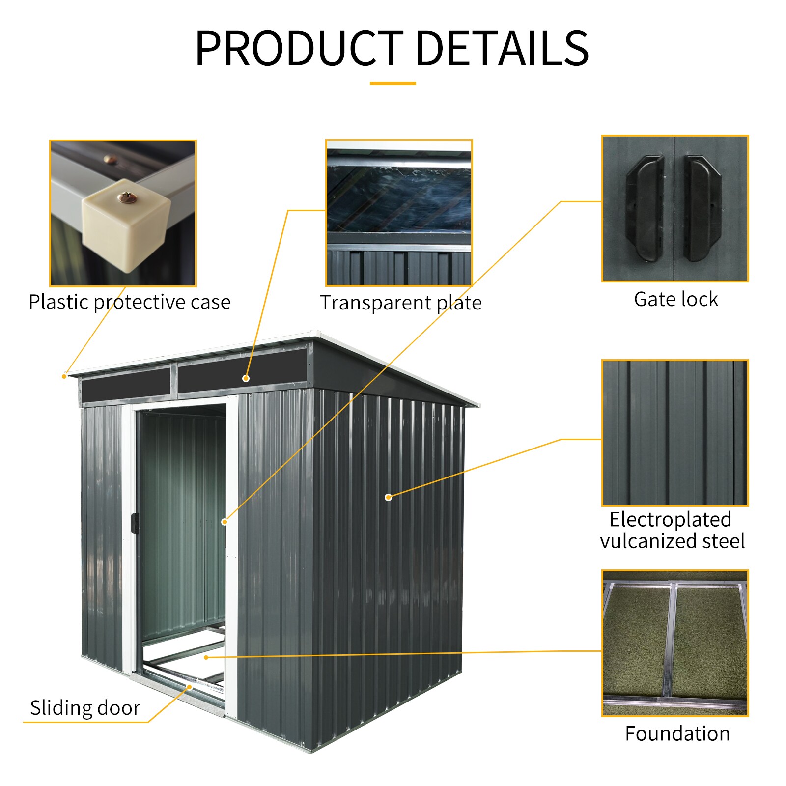Xspracer ML-OS283WP Metal-Storage-Buildings-Sheds - View #4