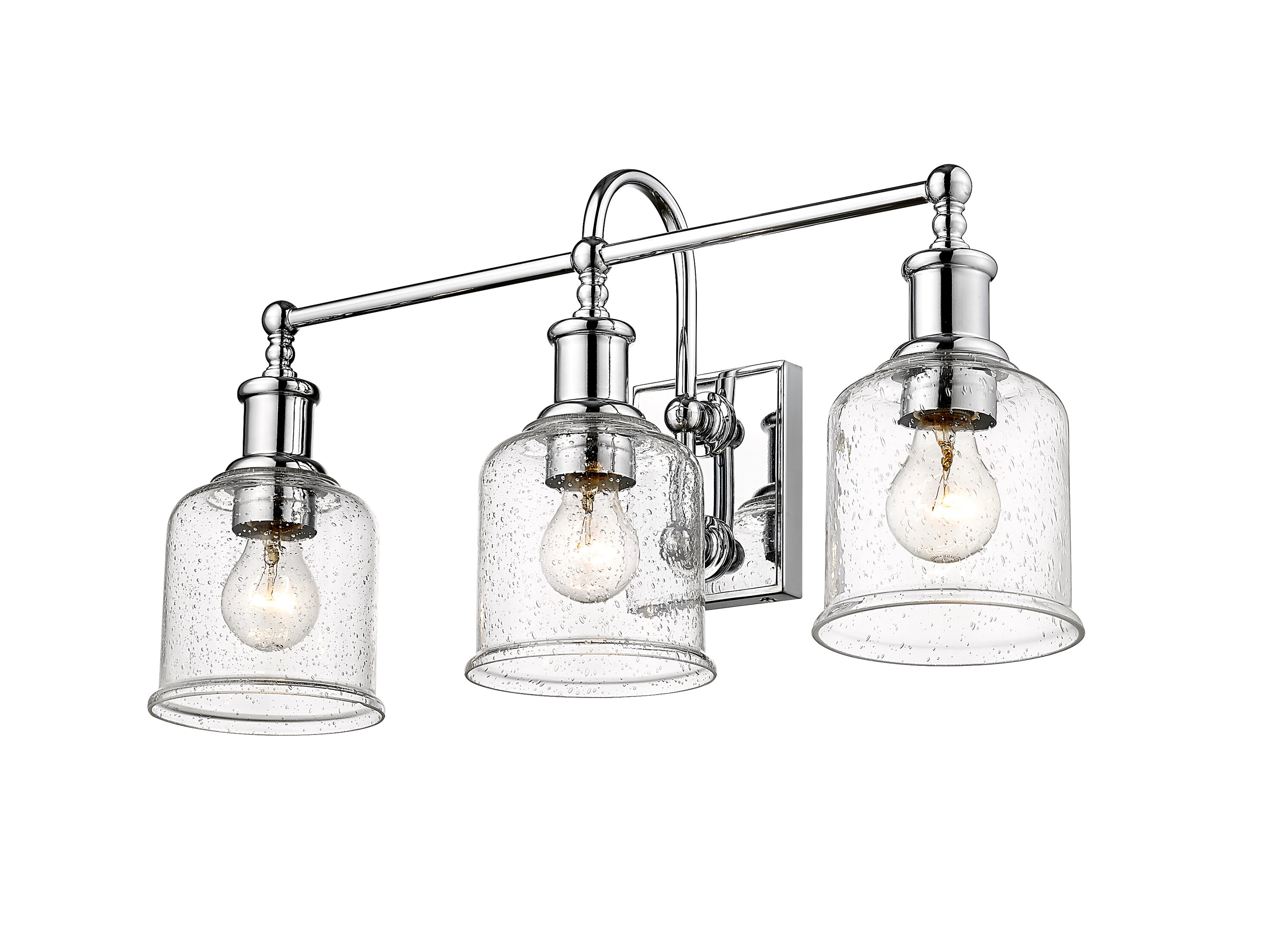 Z-Lite 734-3V-CH Bryant 24-in 3 -Light Polished Chrome Industrial Vanity light
