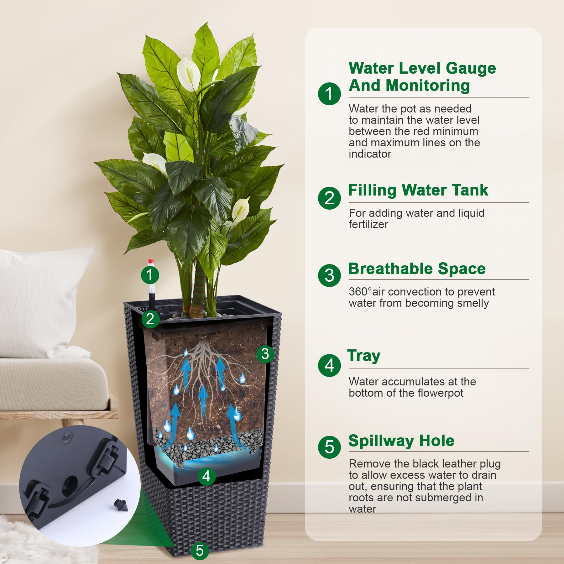 Garvee LHL-PHO-11G8QYWU Planter-Window-Box - View #4