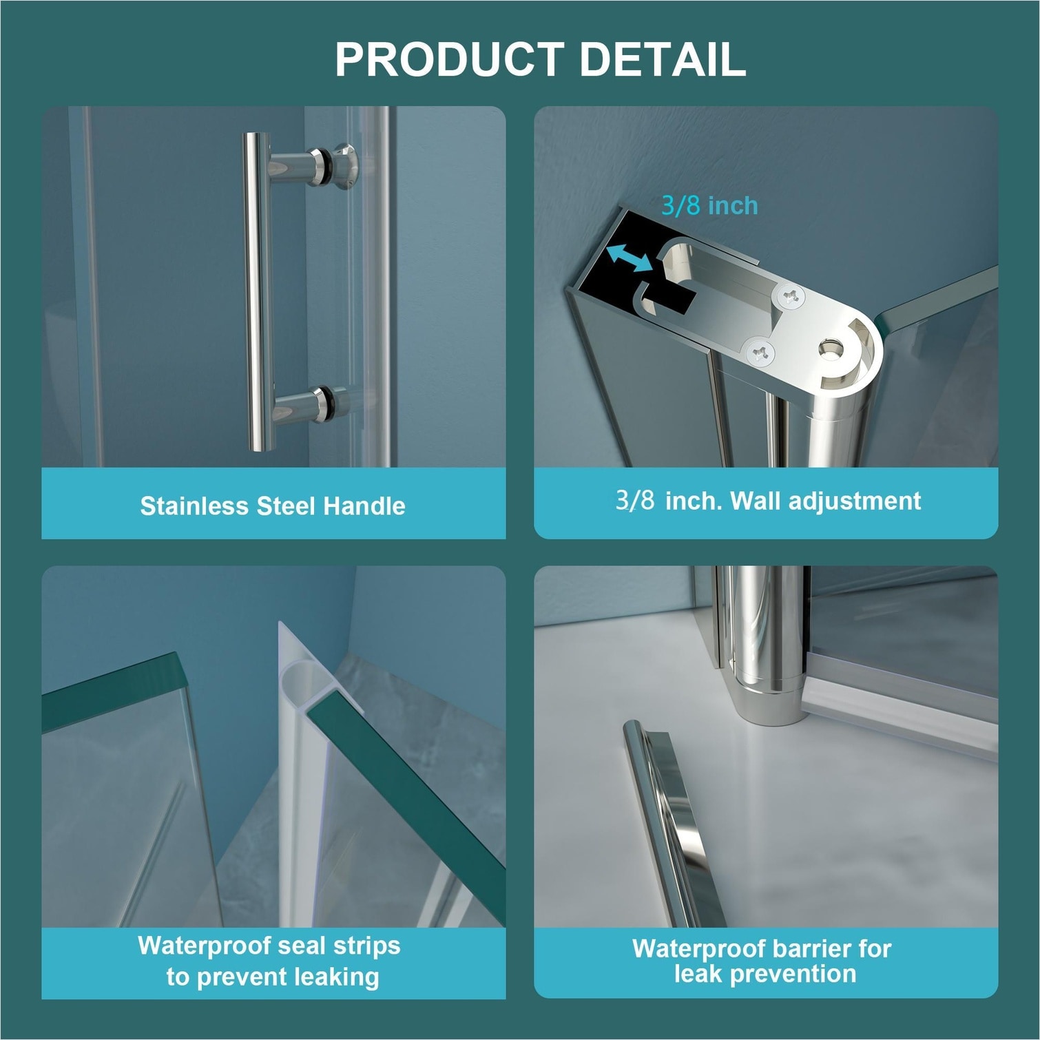 SunJet 1X06DMKJV0GM Shower-Doors - View #9