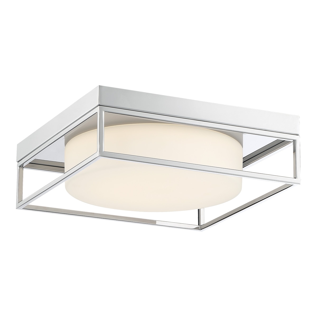 Eurofase 39332-028 Rover 1-Light 4-in Chrome LED Flush Mount Light