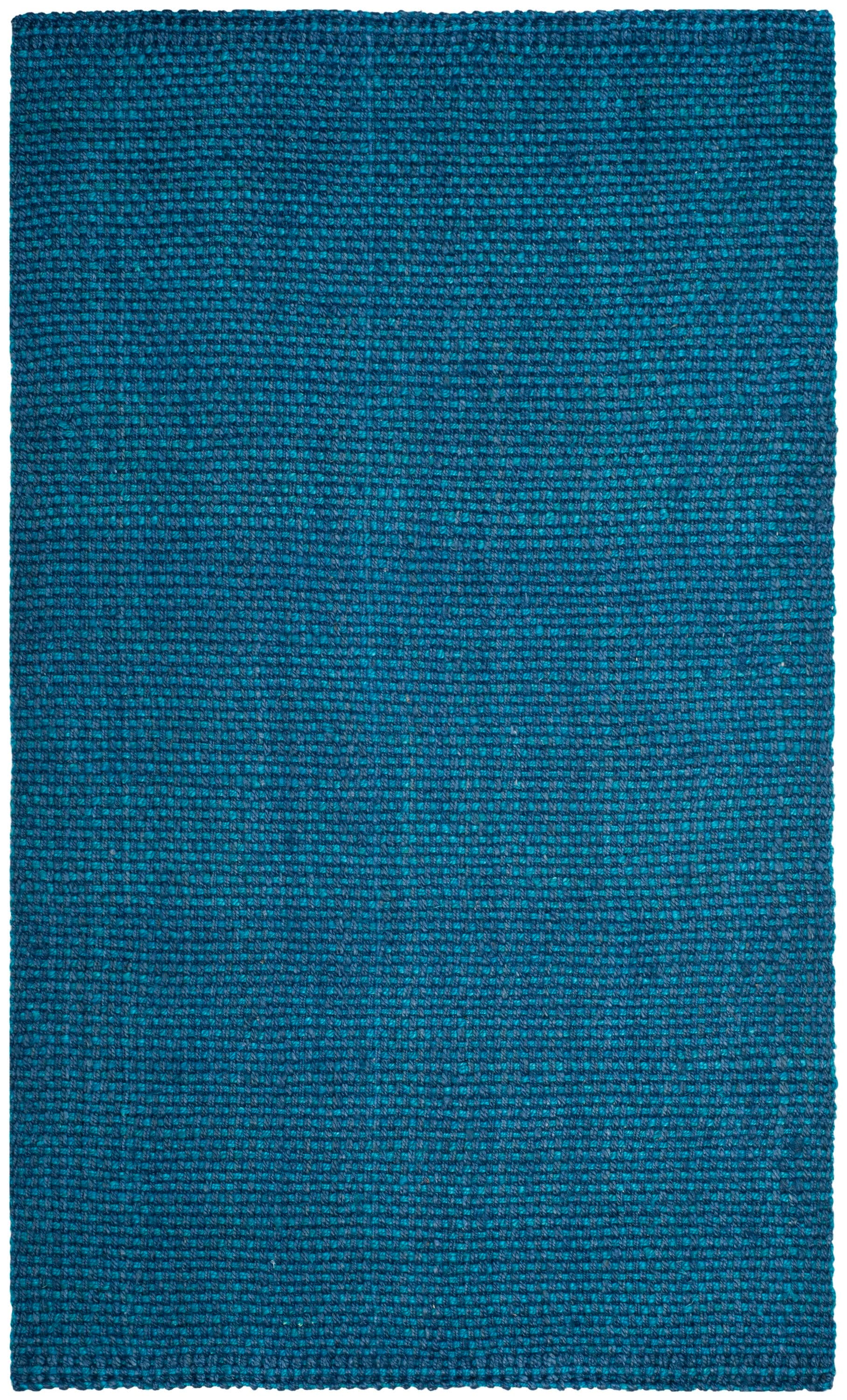 Safavieh NF262C-5 Natural Fiber Margate 5 x 8 (ft) Jute Blue Rectangular Indoor Abstract Coastal Area rug
