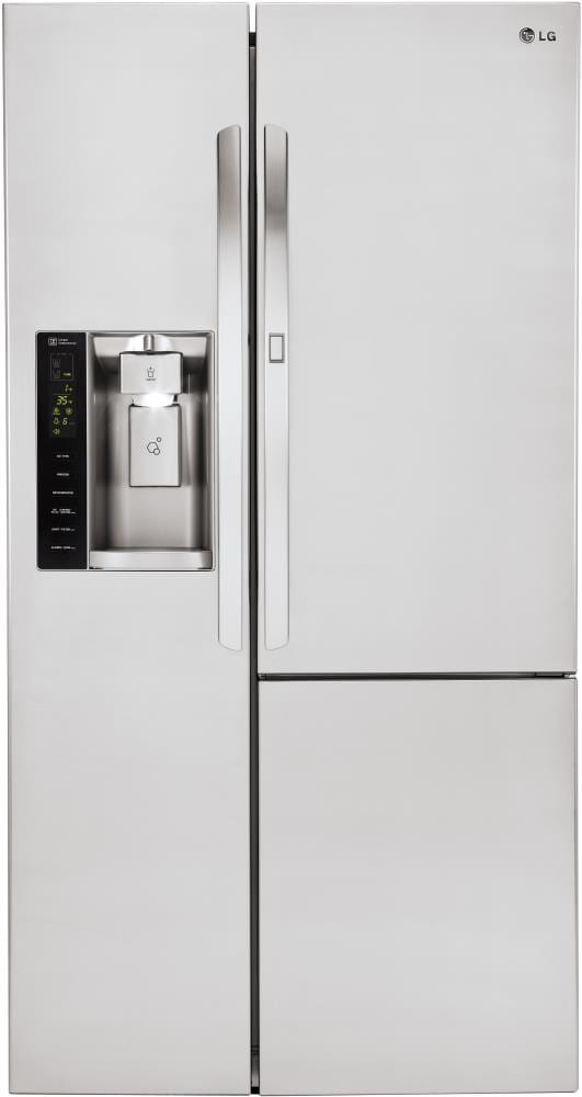 GE 21.8-cu ft Counter-depth Side-by-Side Refrigerator with Ice Maker (Slate)