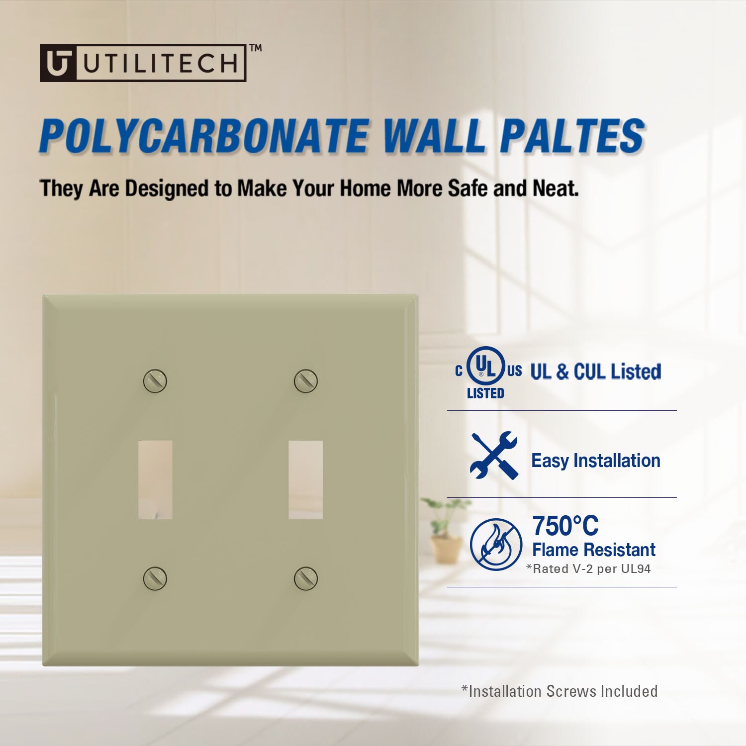 Utilitech 3012-IV10 Electrical-Wall-Plates - View #2