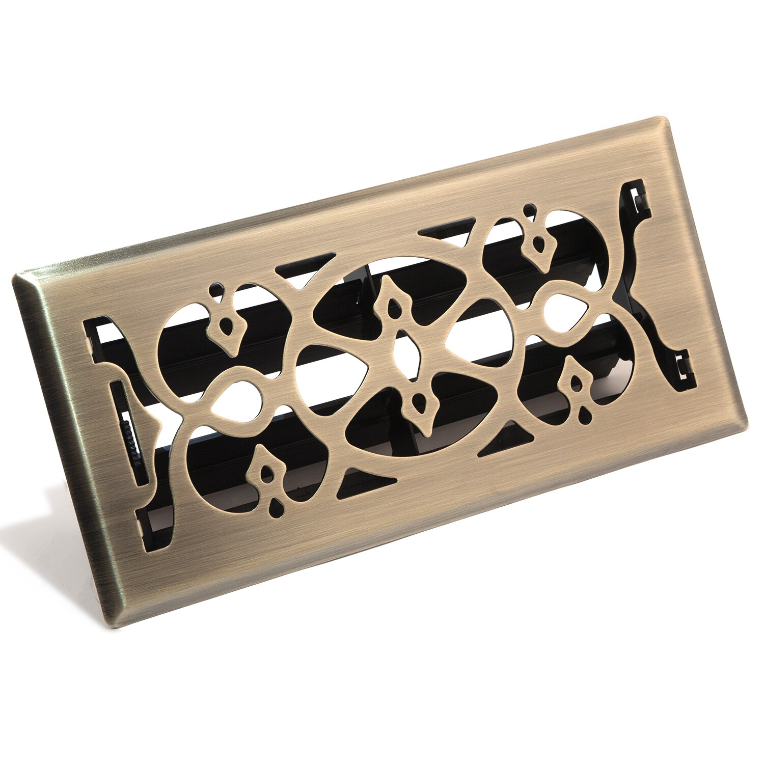 Accord Select 3-in x 10-in Steel Antique Brass Floor Register at Lowes.com