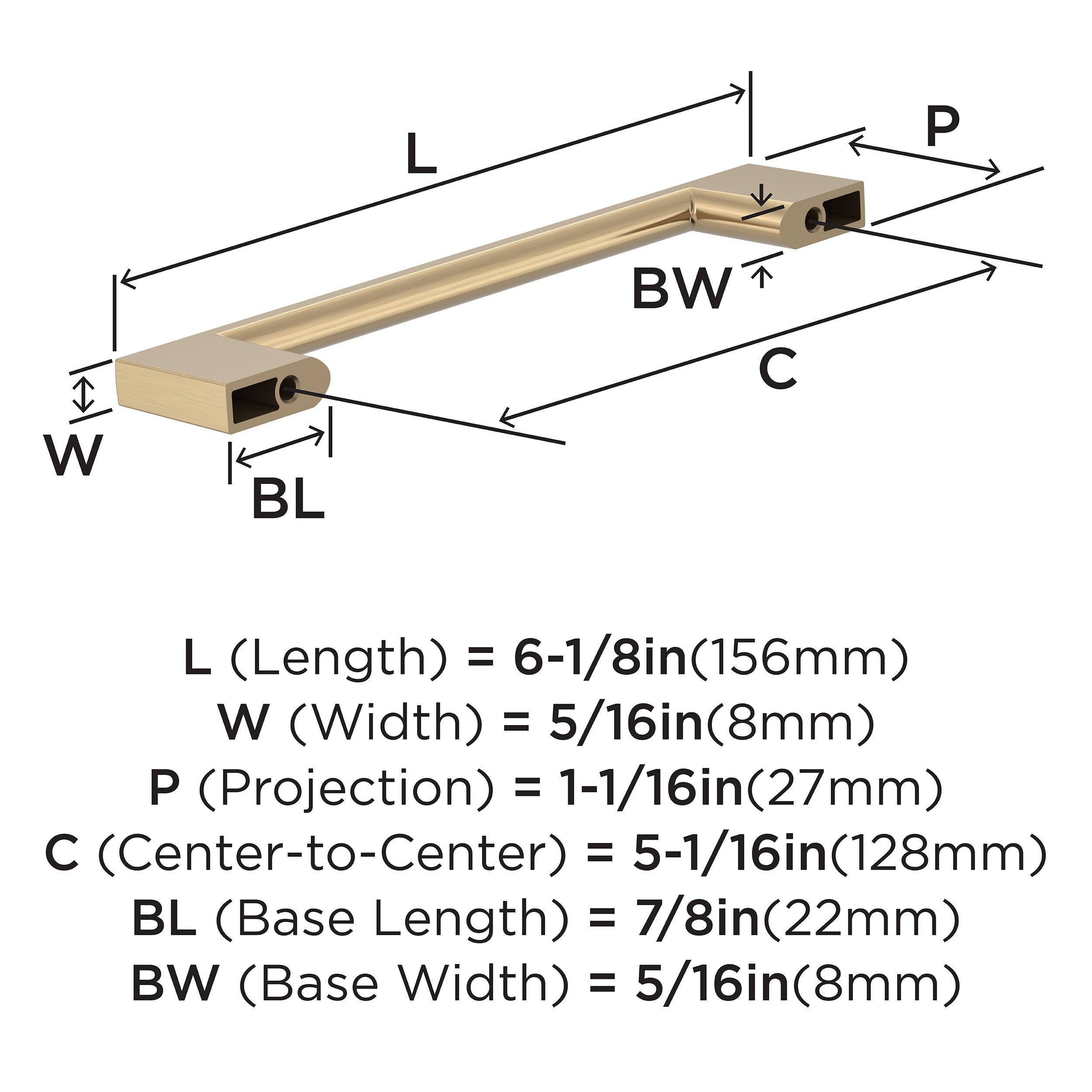 Amerock 10BX37132CZ Cabinet-Pulls - View #4