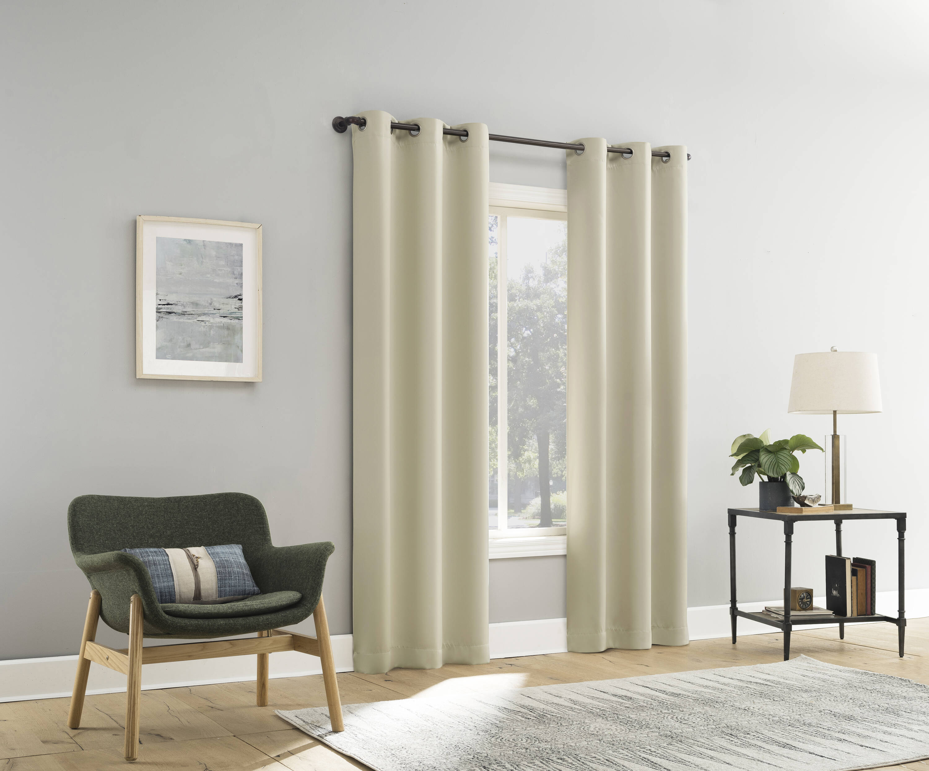 Sun Zero DOUGLAS 74X84 CREAM curtains - View #7