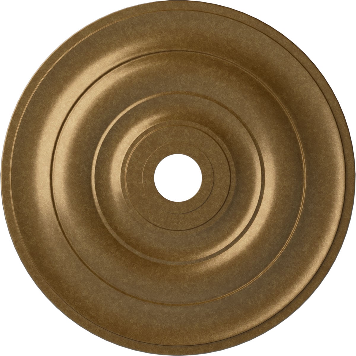 Ekena Millwork CM26JEPAS Jefferson 26.5-in W x 26.5-in L Painted Pale Gold Polyurethane Whole Ceiling Medallion