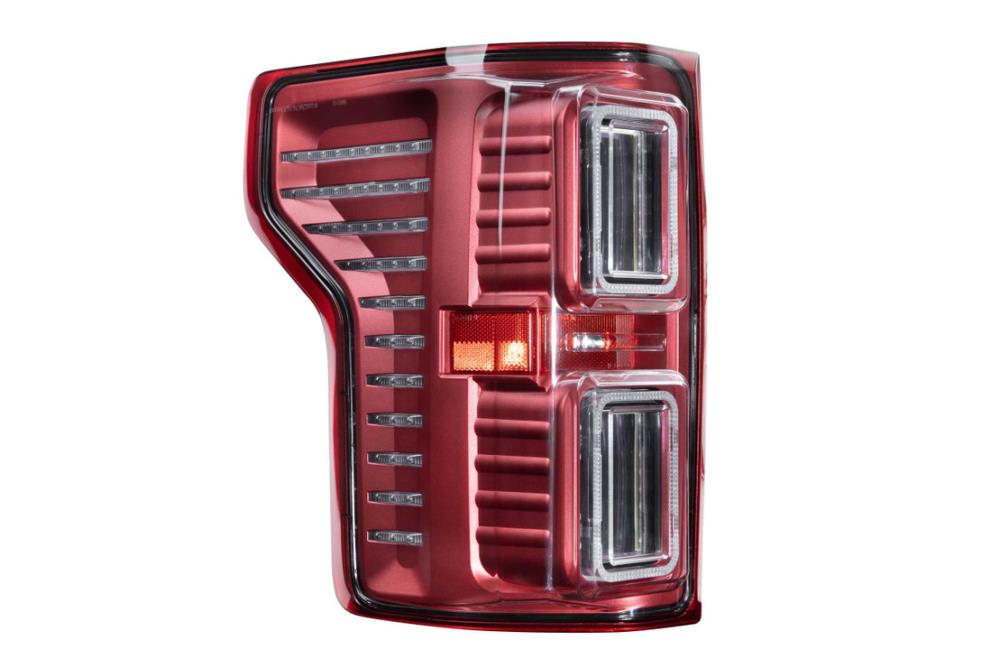 Morimoto LF430 Xb LED Taillight Plug and Play Complete Replacement Housing Assembly: Ford F150 (15-18) (set/red)