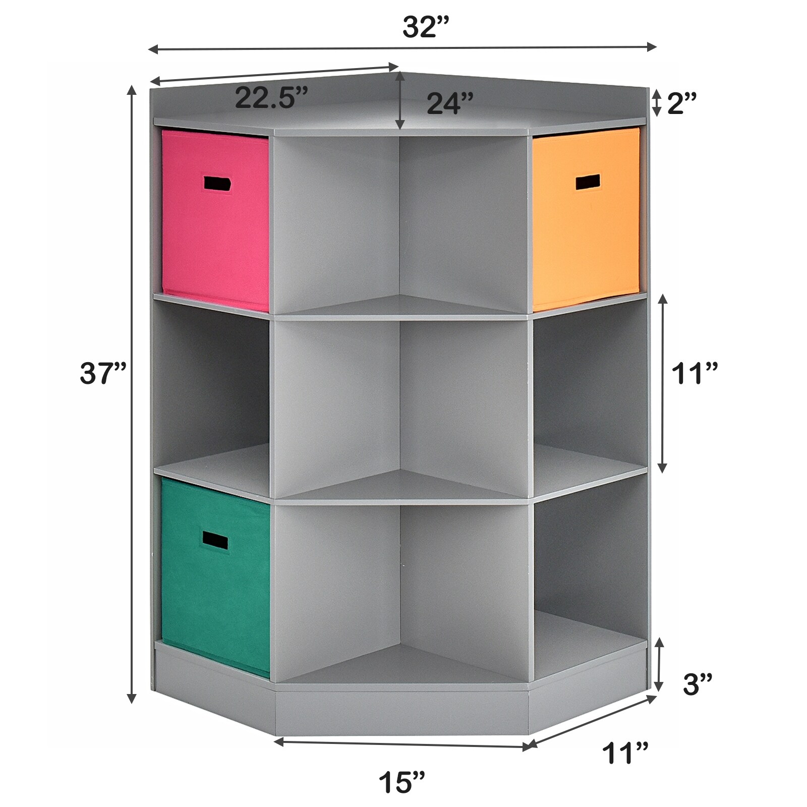 Slickblue D-CO-RG98856WH Kids-Bookcases - View #8