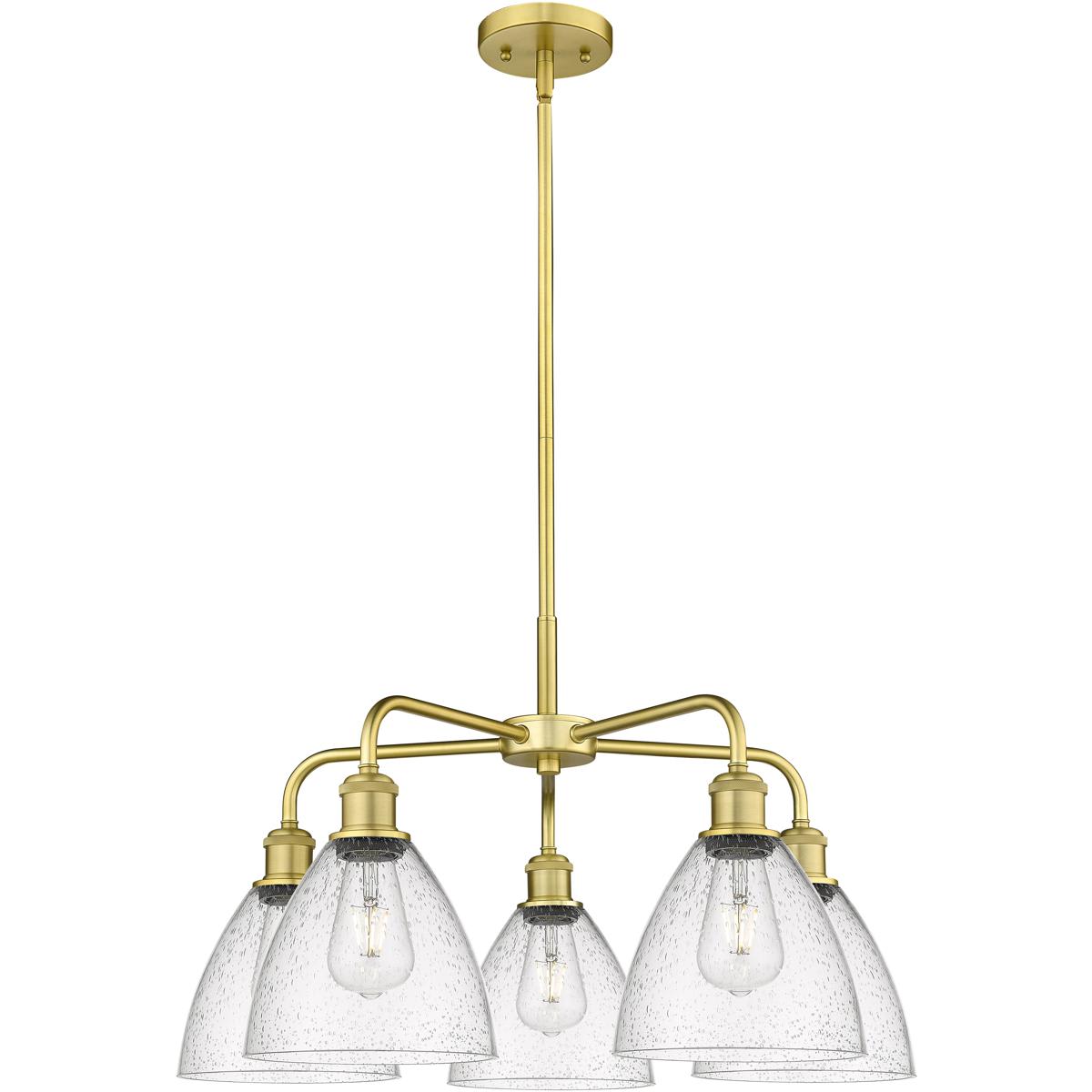 Innovations Lighting - 516-5CR-SG-GBD-754 Bristol Glass Chandelier Satin Gold