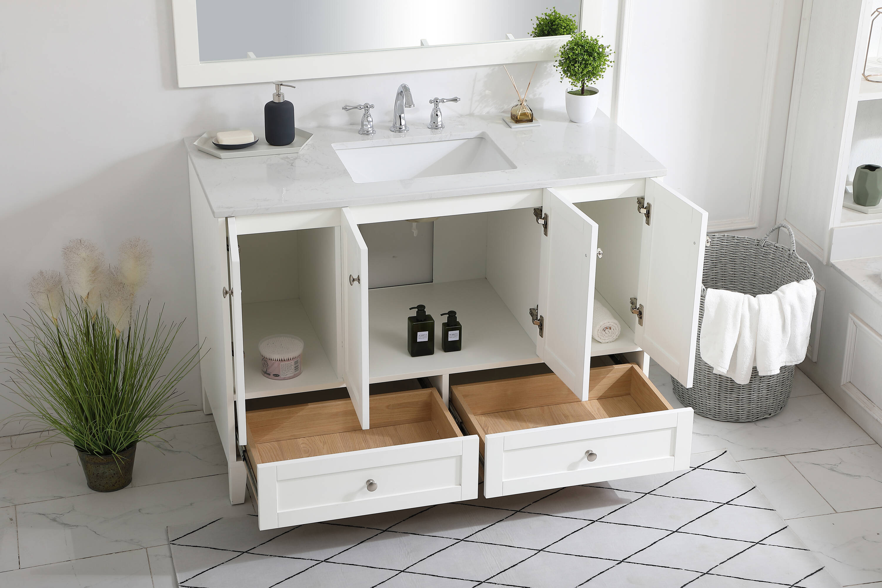 Elegant Decor FI54048WH Bath-Vanity-Combo - View #10
