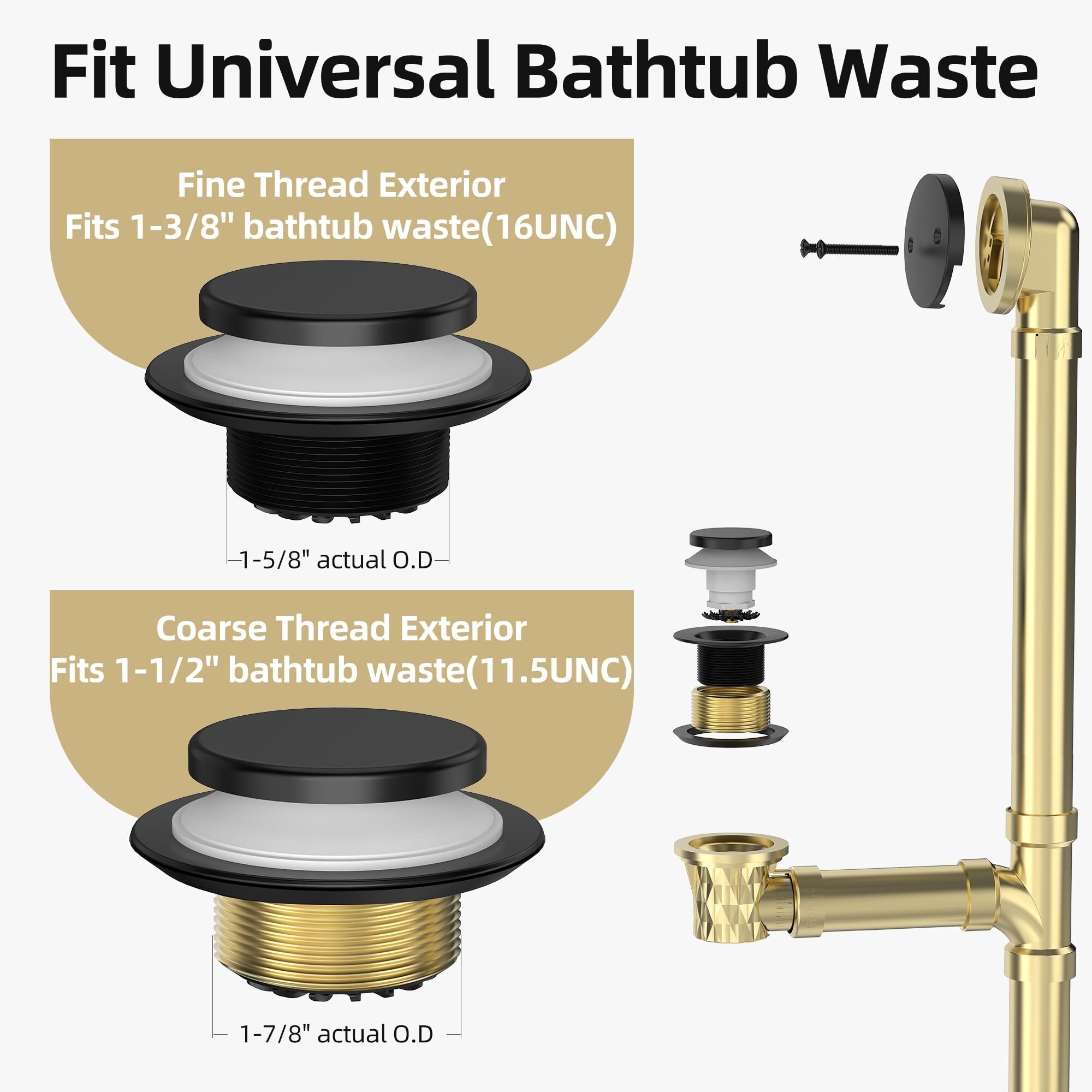 Numhew NHLYNN82028 Tub-Drain - View #4