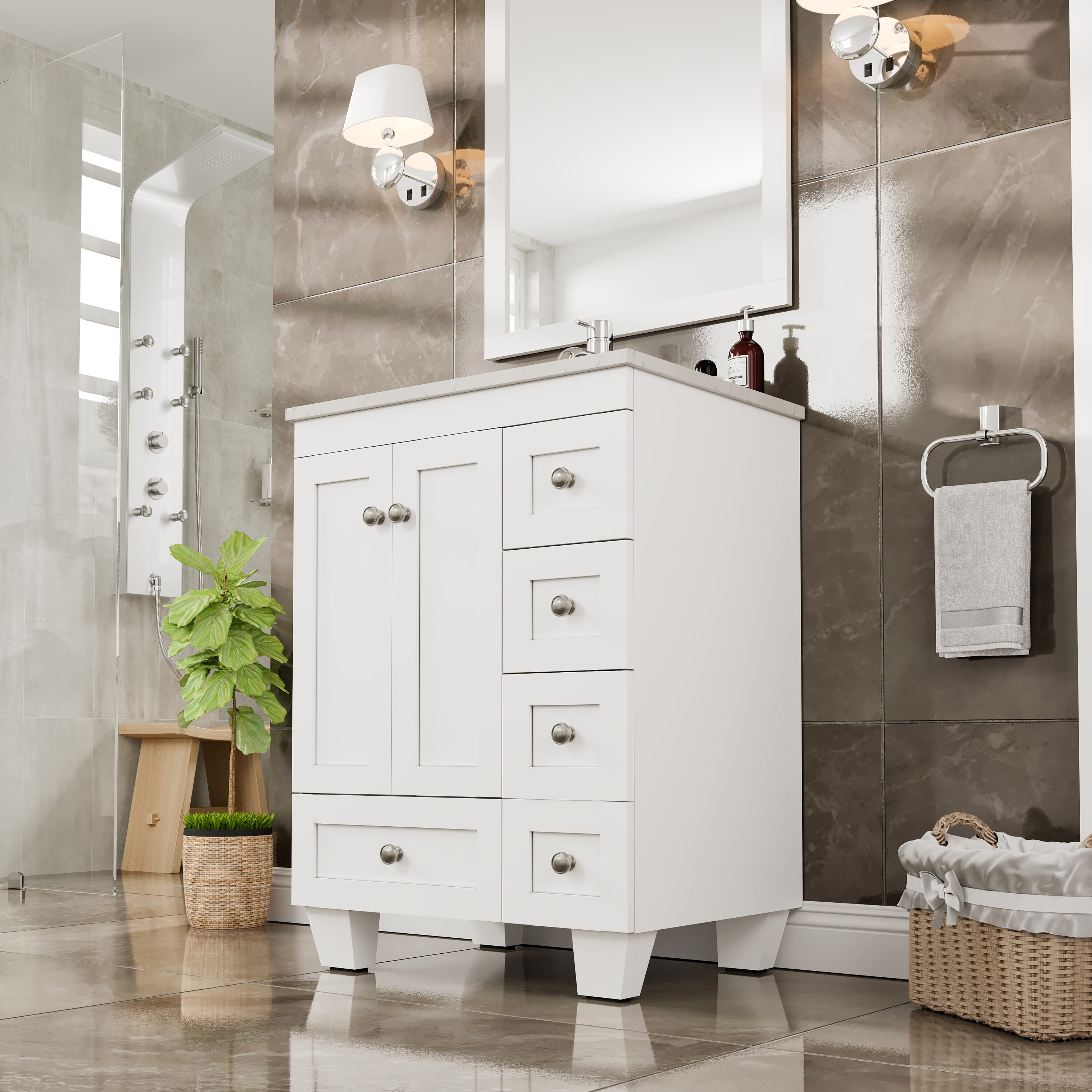 Eviva EVVN30-24X18WH Bath-Vanity-Combo - View #2