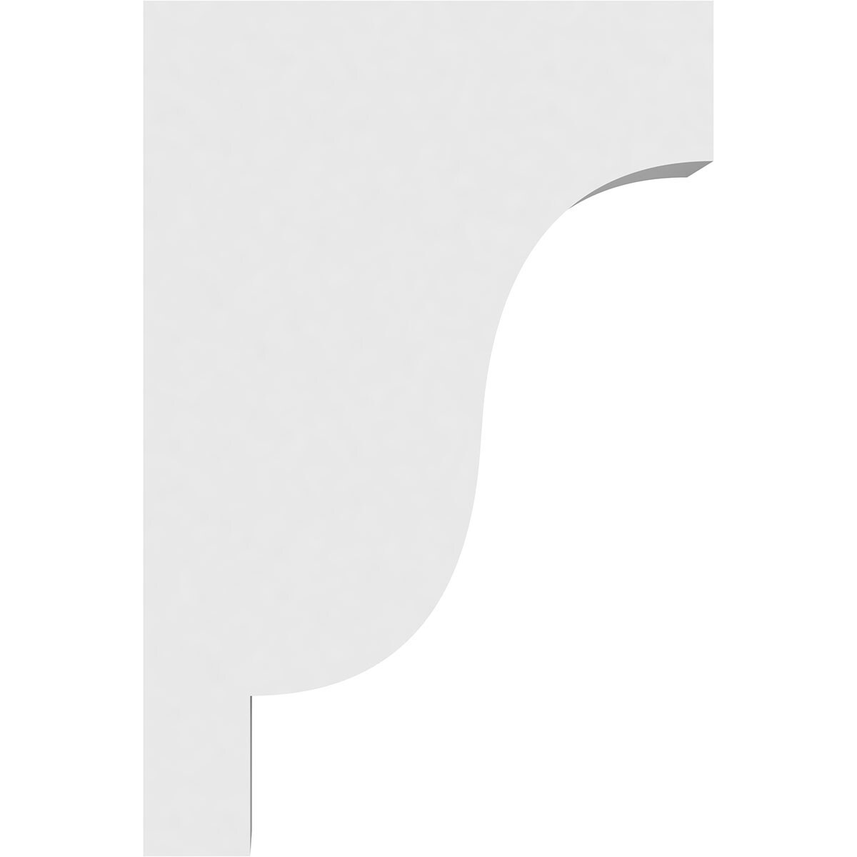 White PVC Architectural Grade Decorative Corbel 3"W x 8"D x 12"H