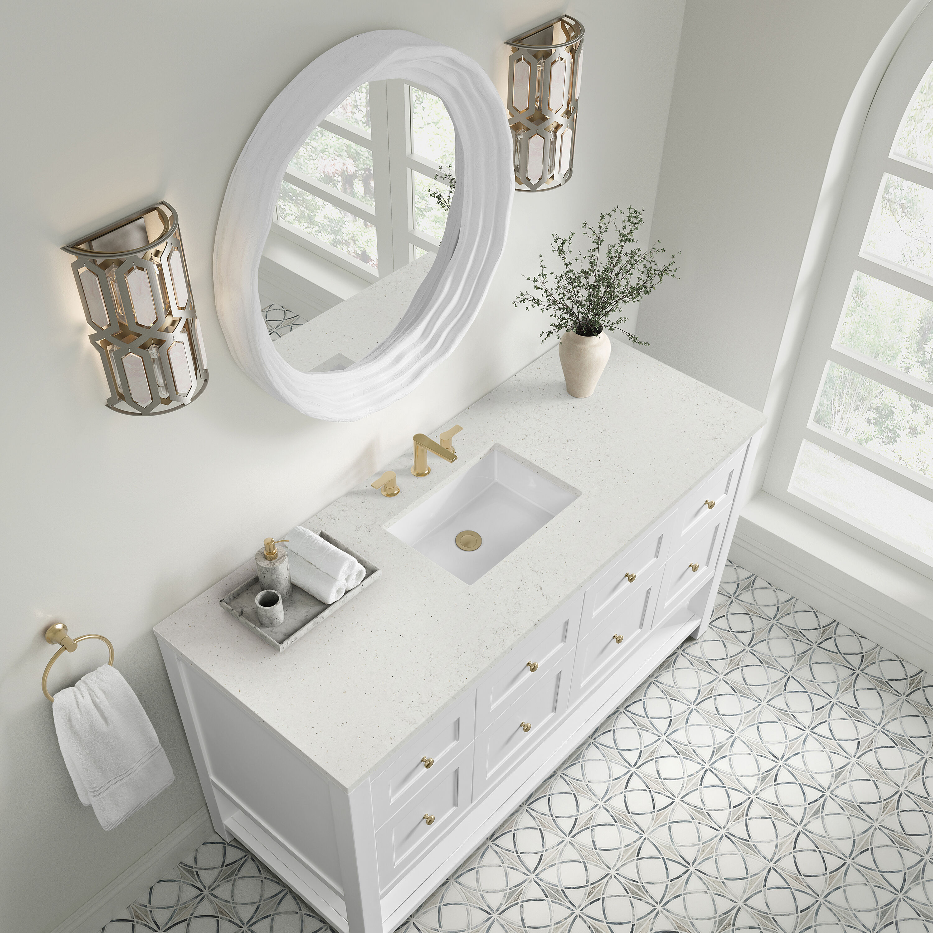 James Martin Vanities 330-V60S-BW-3LDL Bath-Vanity-Combo - View #6