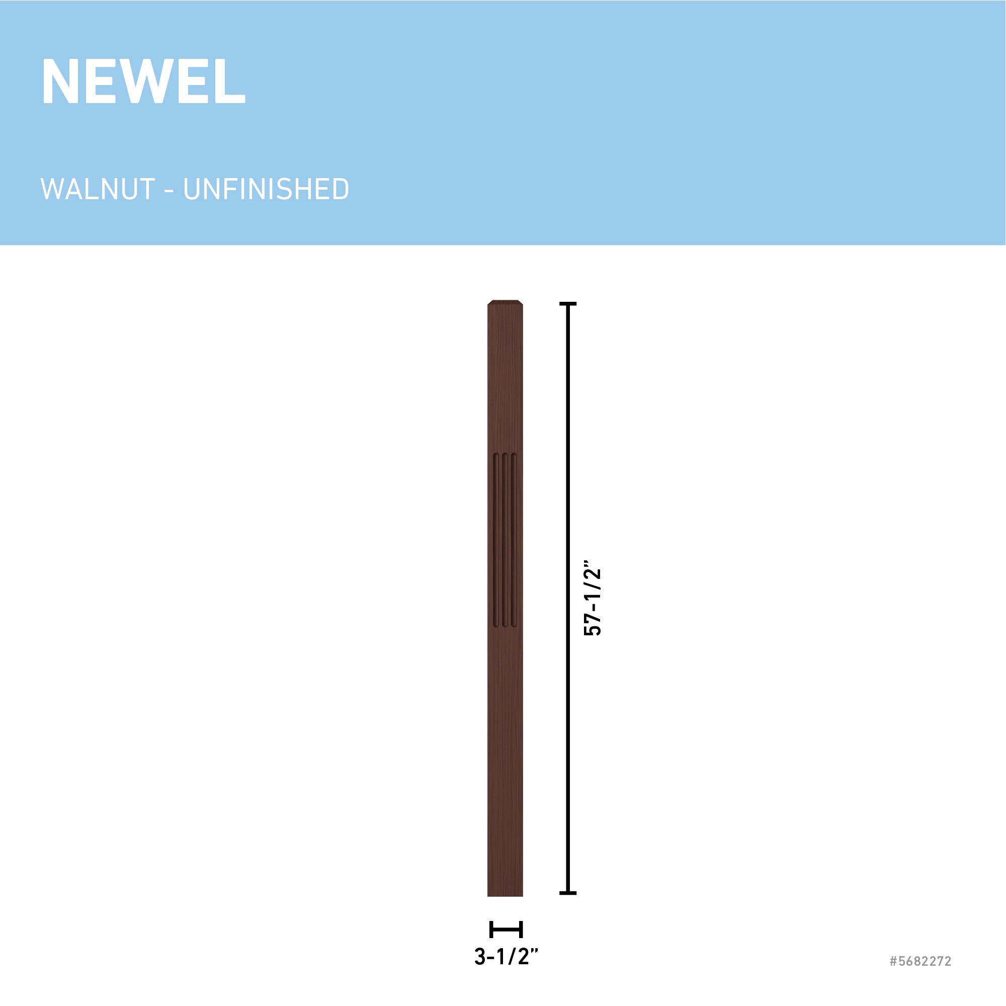 L.J. Smith Stair Systems LJF-4001-W Interior-Stairpart-Newel-Posts - View #3