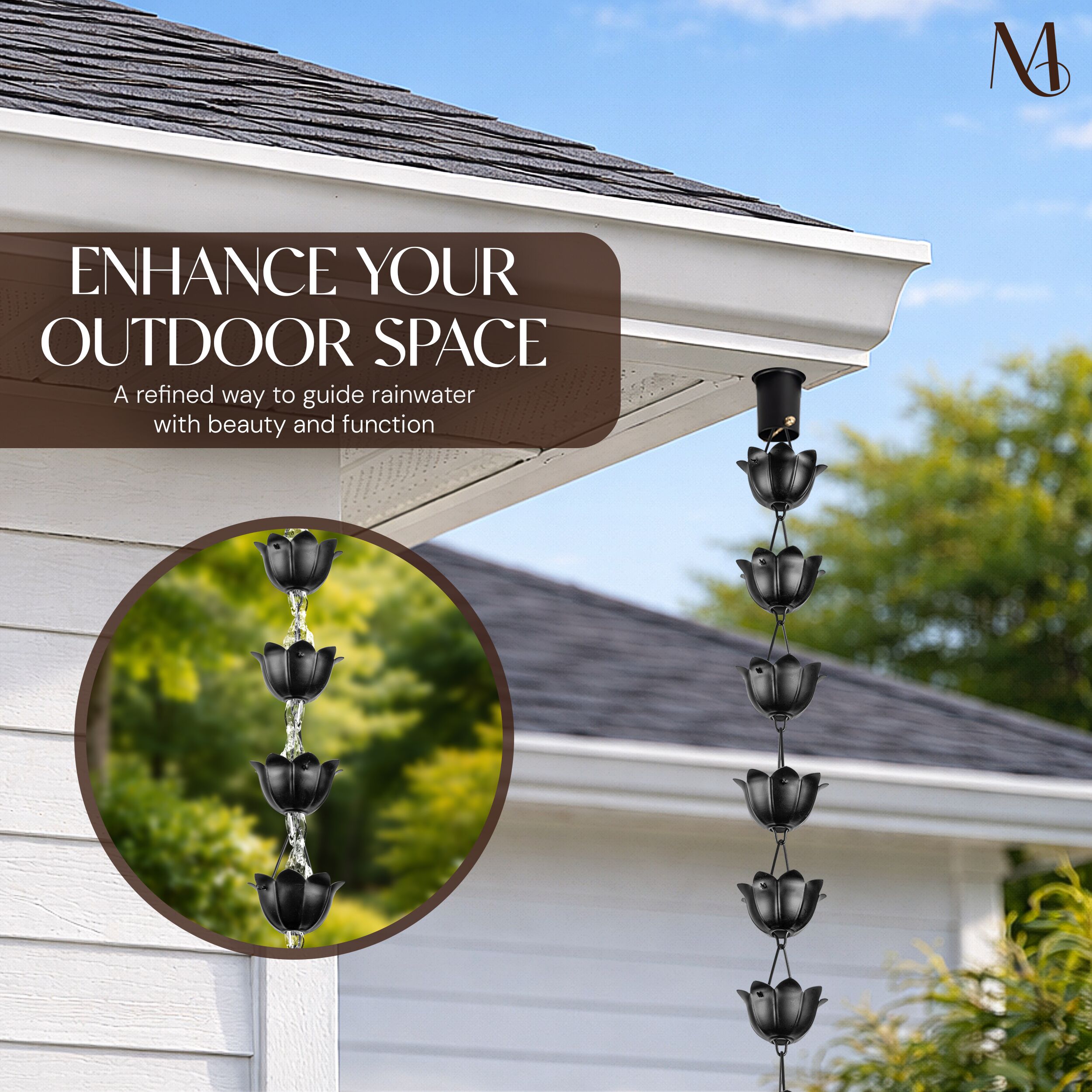 Monarch Rain Chains 18022 Rain-Chains - View #2
