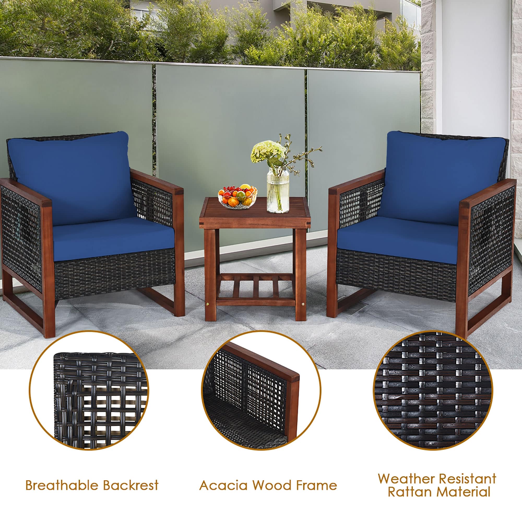 CASAINC CEW-HZ001-GR Patio-Conversation-Sets - View #7
