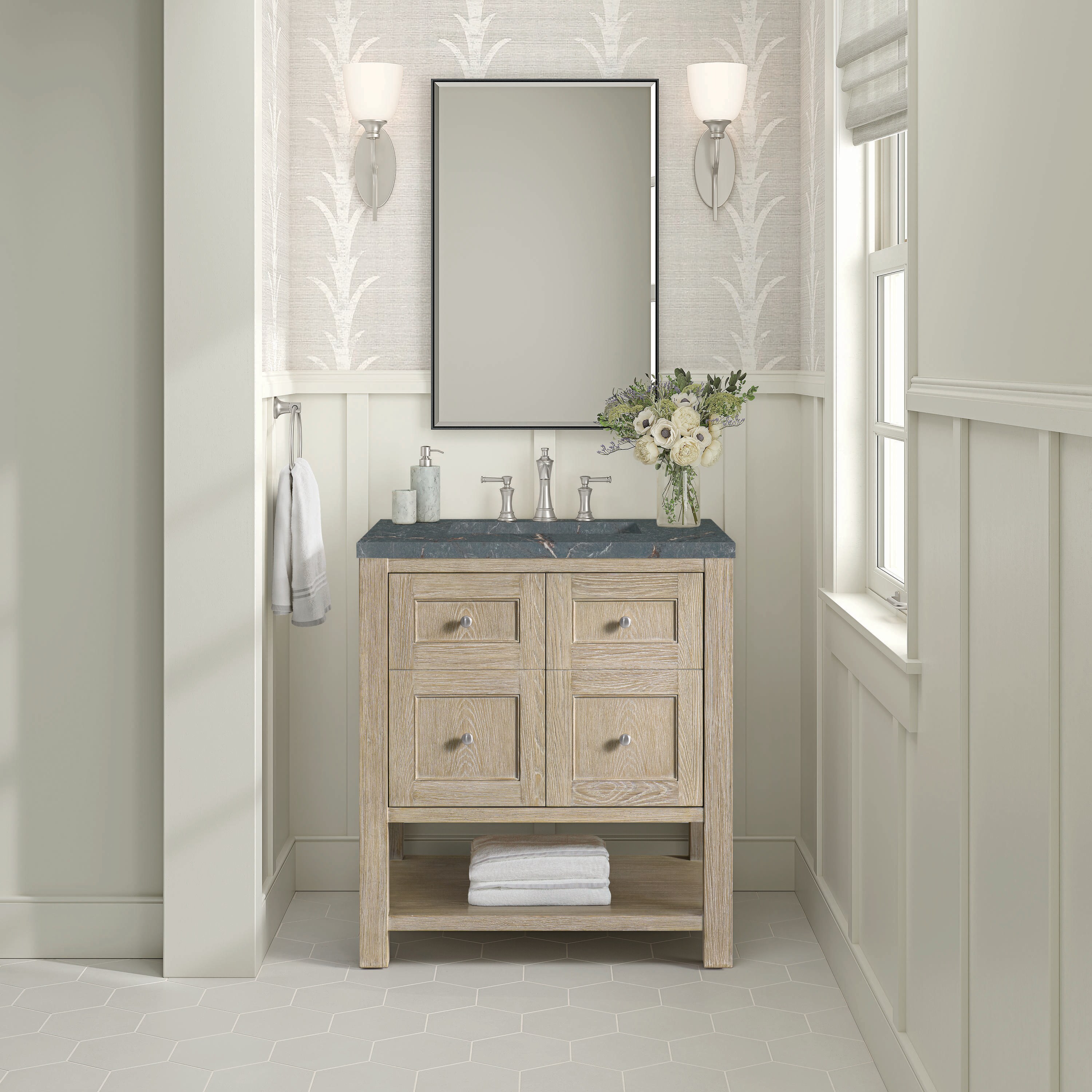 James Martin Vanities 330-V30-WWO-3PBL Bath-Vanity-Combo - View #2