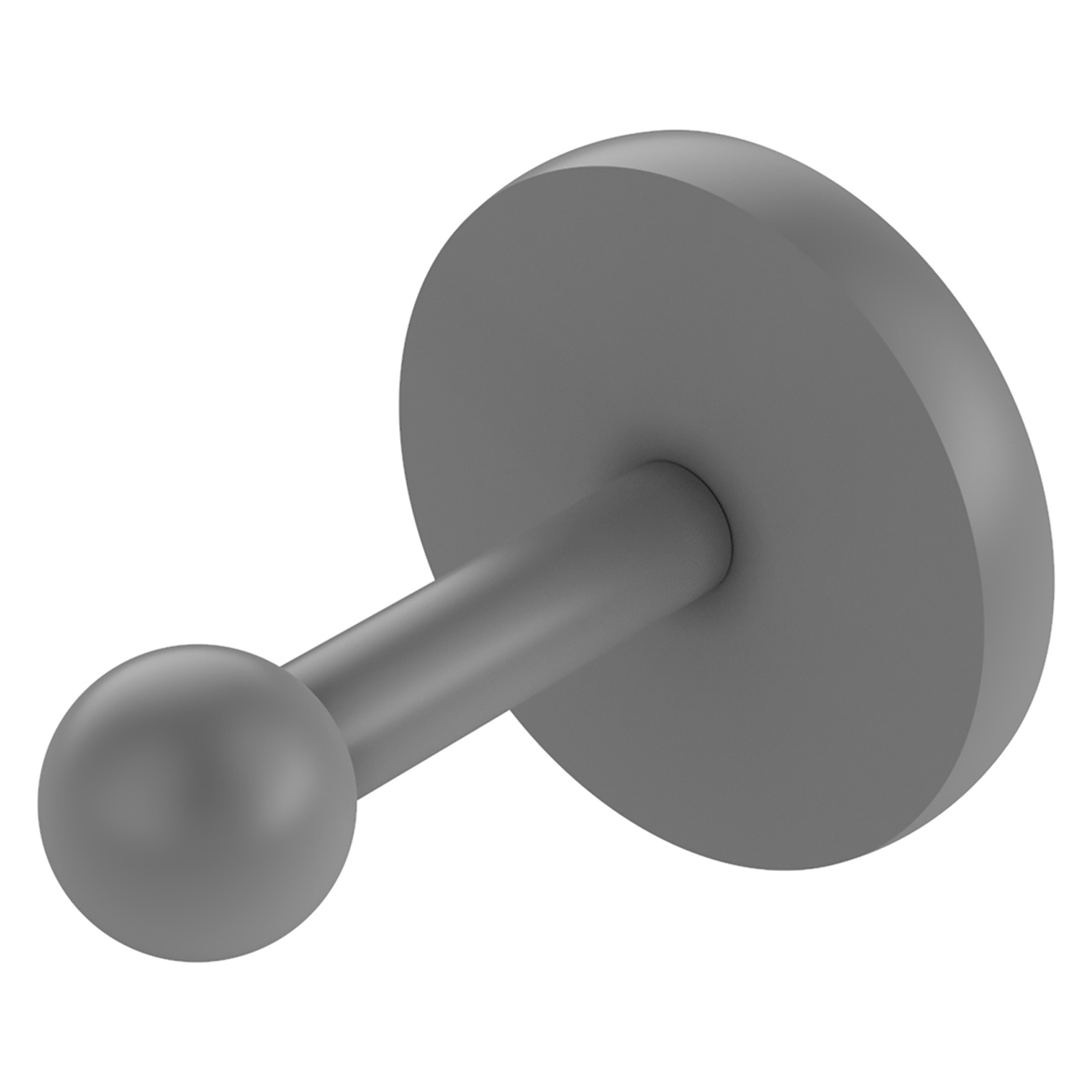 Allied Brass P1000-20-GYM Prestige Skyline Matte Gray Single -Hook Wall mount Towel Hook