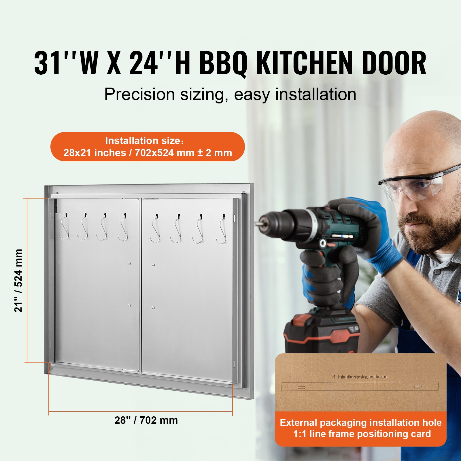 VEVOR SCSMMBSCJMYS04982V0 Builtin-Grill-Cabinet-Parts - View #2